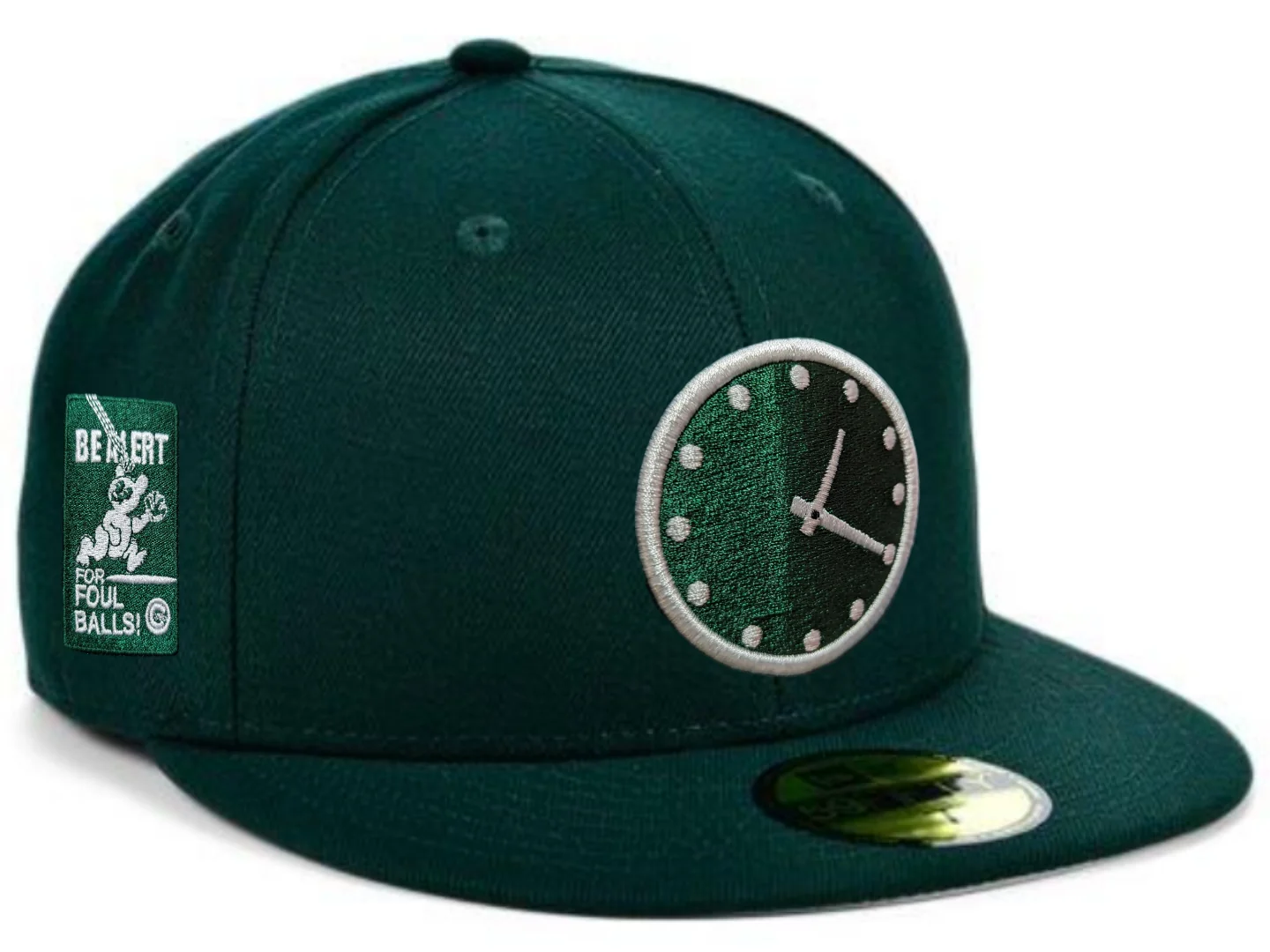 Chicago Cubs New Era 1:20 Clock Forest Green 59FIFTY Fitted Hat