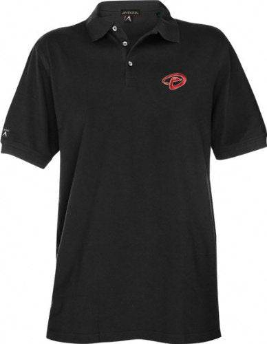 Arizona Diamondbacks Black Pique Extra Light Polo Shirt