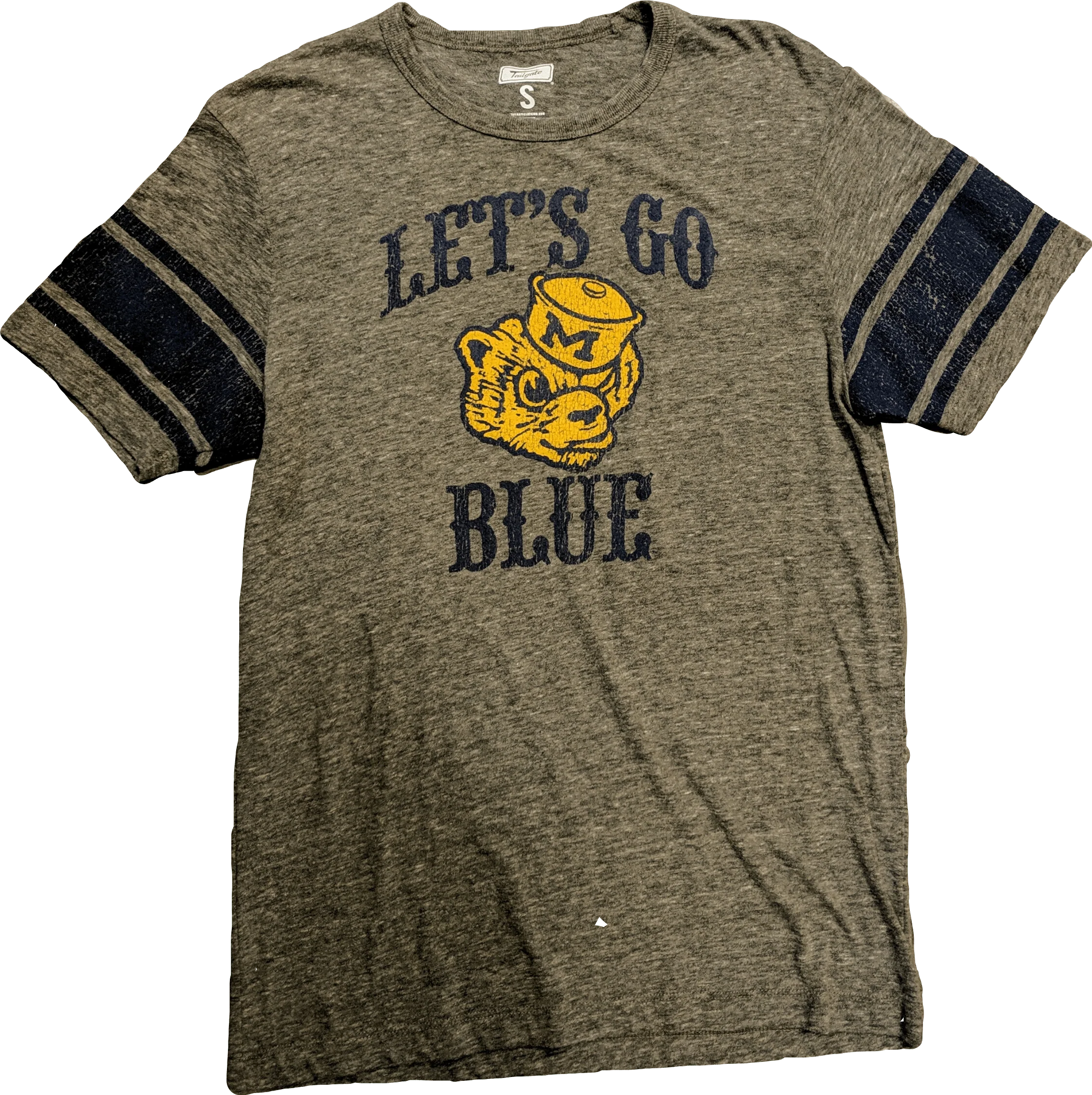 Men's Michigan Wolverines Homecoming Tri-Blend Tee By Tailgate Clothing Co.