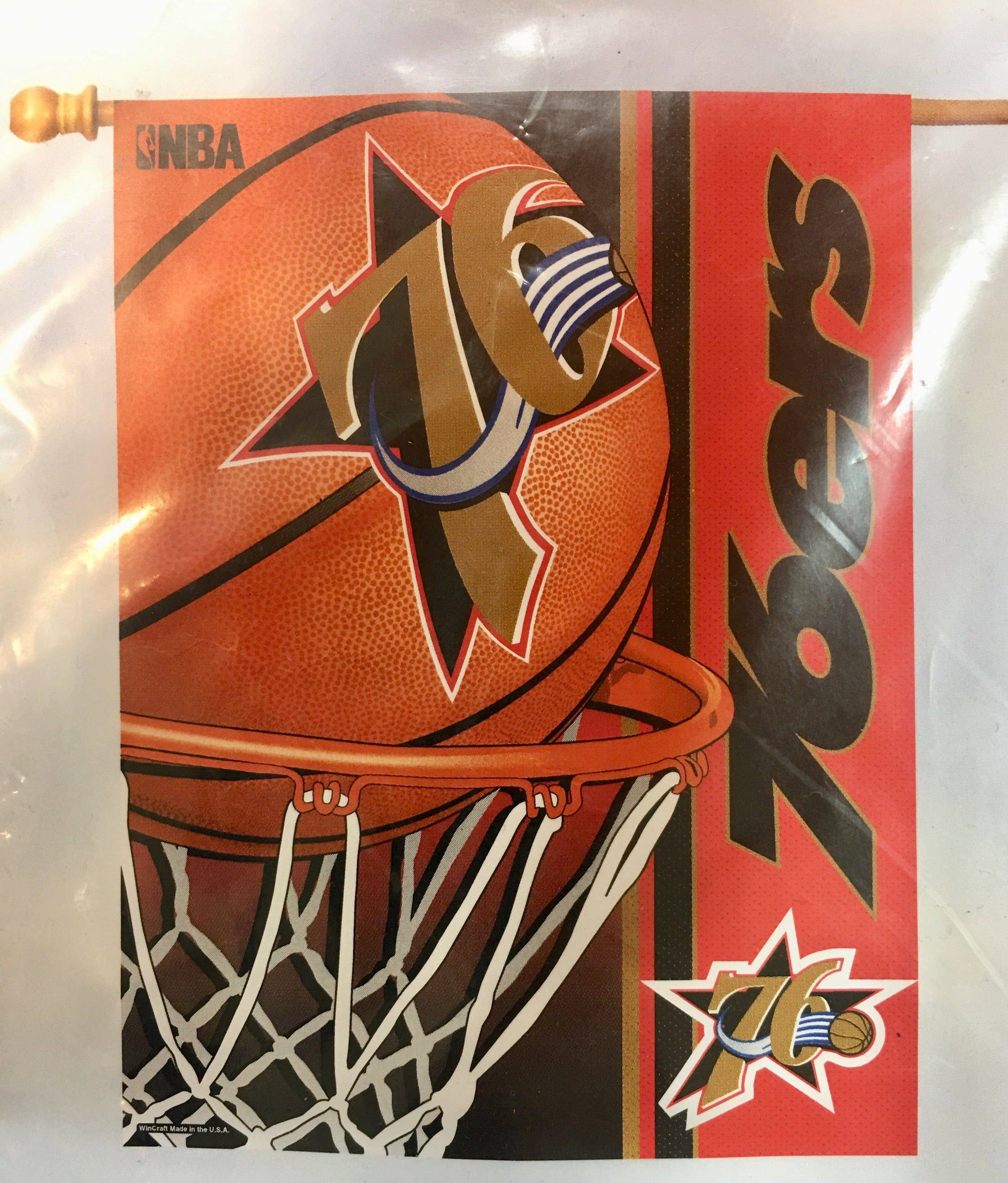 Philadelphia 76ers Retro Logo Team Flag