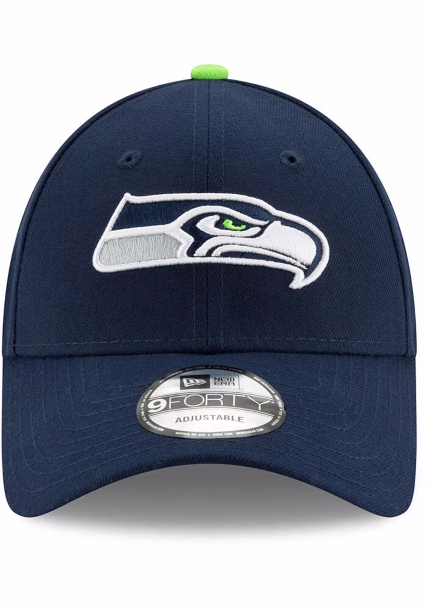 Seattle Seahawks Navy Team Classic New Era 9Forty Adjustable Hat