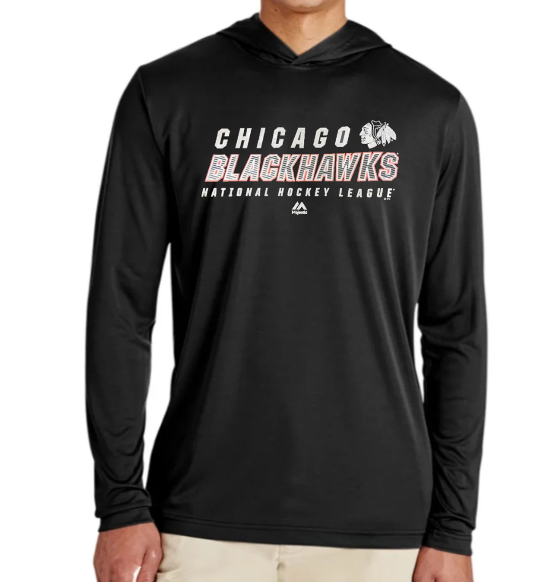 Chicago Blackhawks Adult All Time Save Fleece Hooded Sweatshirt By Majestic