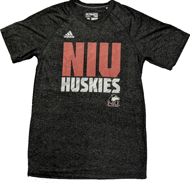 Men's adidas Northern Illinois Huskies Adult Heathered Black Ultimate Shirt