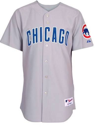 Chicago Cubs Majestic Authentic Road Polyester Jersey