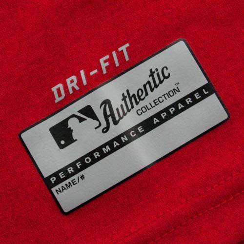 NIKE Washington Nationals Red Team Issue Legend Logo Red Performance T-shirt