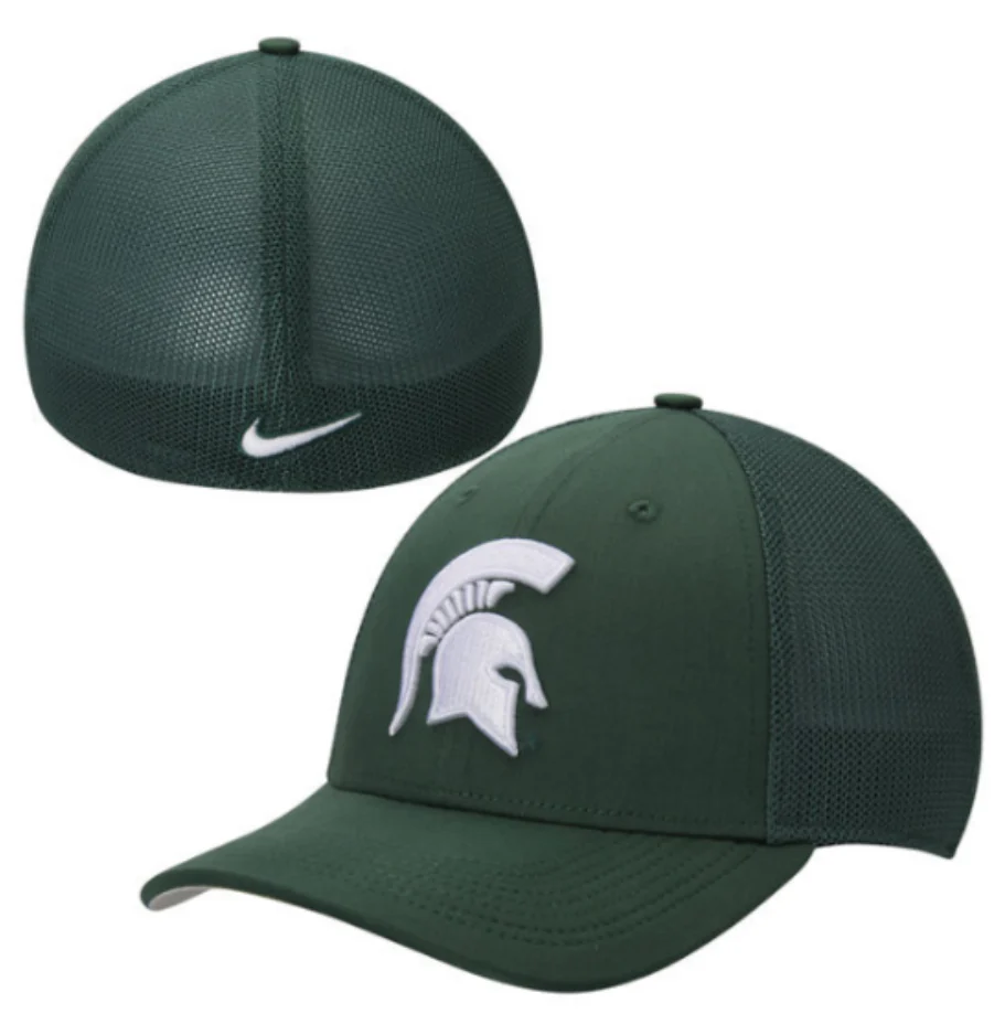 Michigan State Spartans Nike Aero Curved Bill Mesh Back One Size Flex Fit Hat