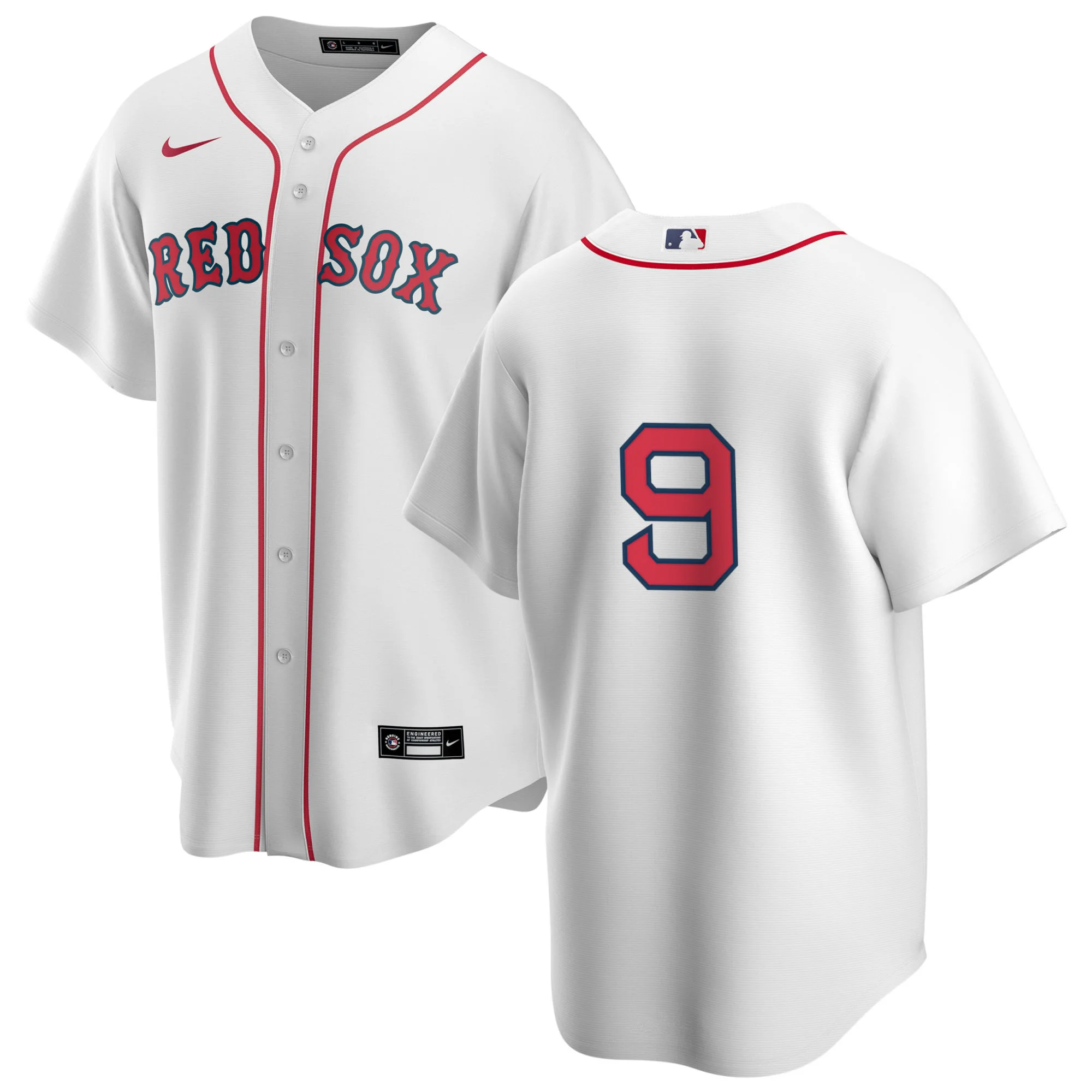Men's Nike Boston Red Sox Ted Williams #9 Home Official Replica Player Jersey