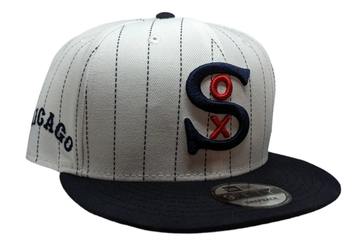 Chicago White Sox New Era 1917 2 Tone White Pinstripe/Navy 9FIFTY Snapback Adjustable Hat
