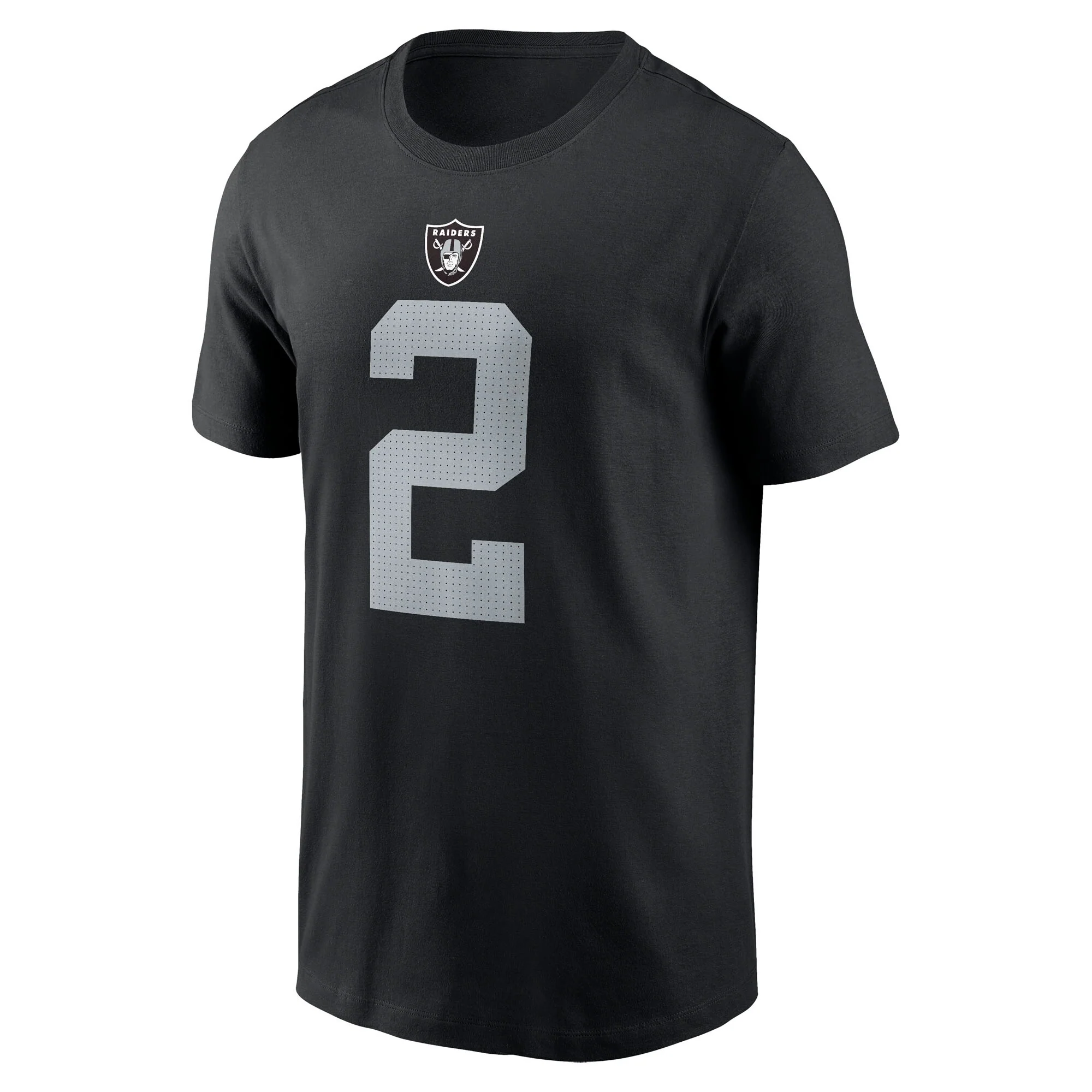 Men's Nike Ashton Jeanty Las Vegas Raiders Black Name & Number T-Shirt