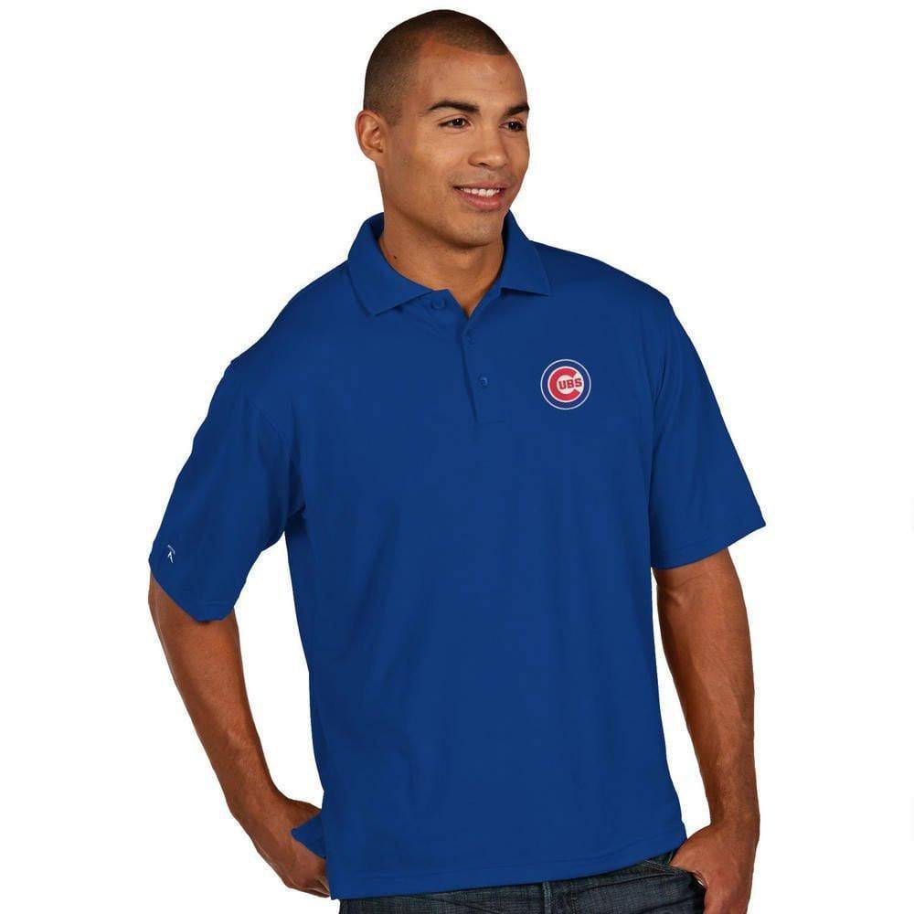 Chicago Cubs Bullseye Logo Pique Xtra Lite Polo