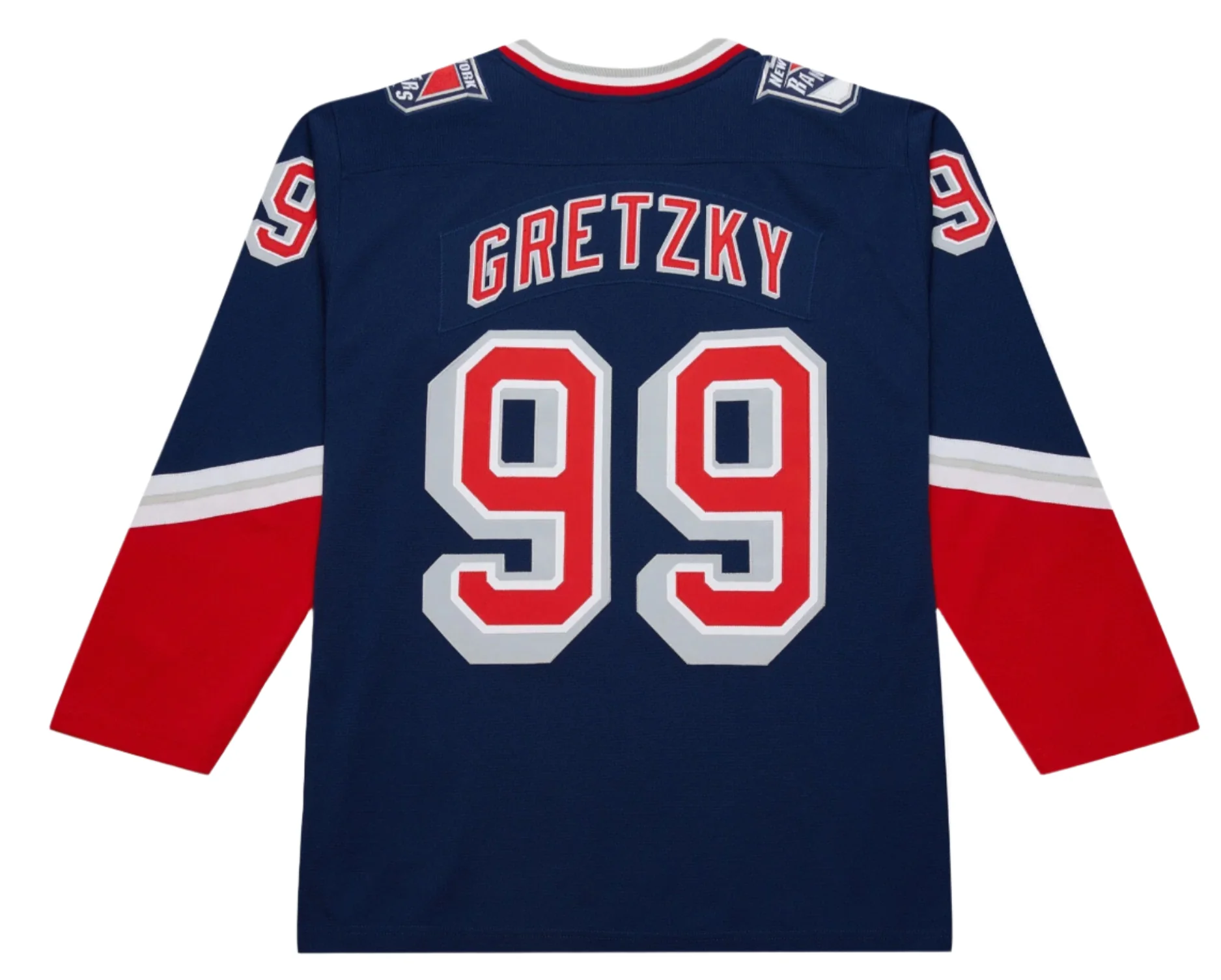 Men's Wayne Gretzky Navy New York Rangers 1996/97 Power Play Player Jersey