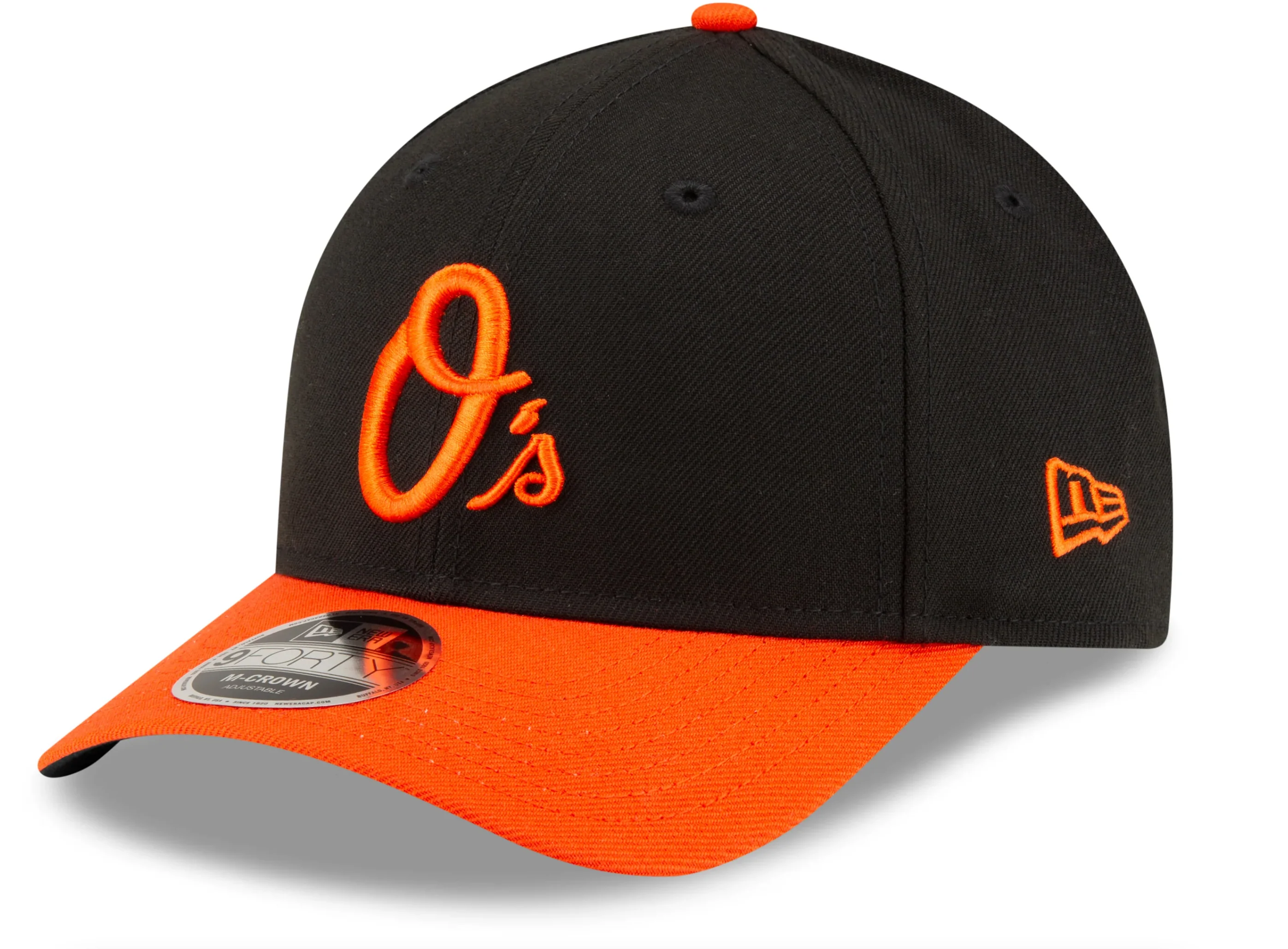 Baltimore Orioles Black/Orange Alternate New Era Player Replica M-Crown 9FORTY Adjustable Hat