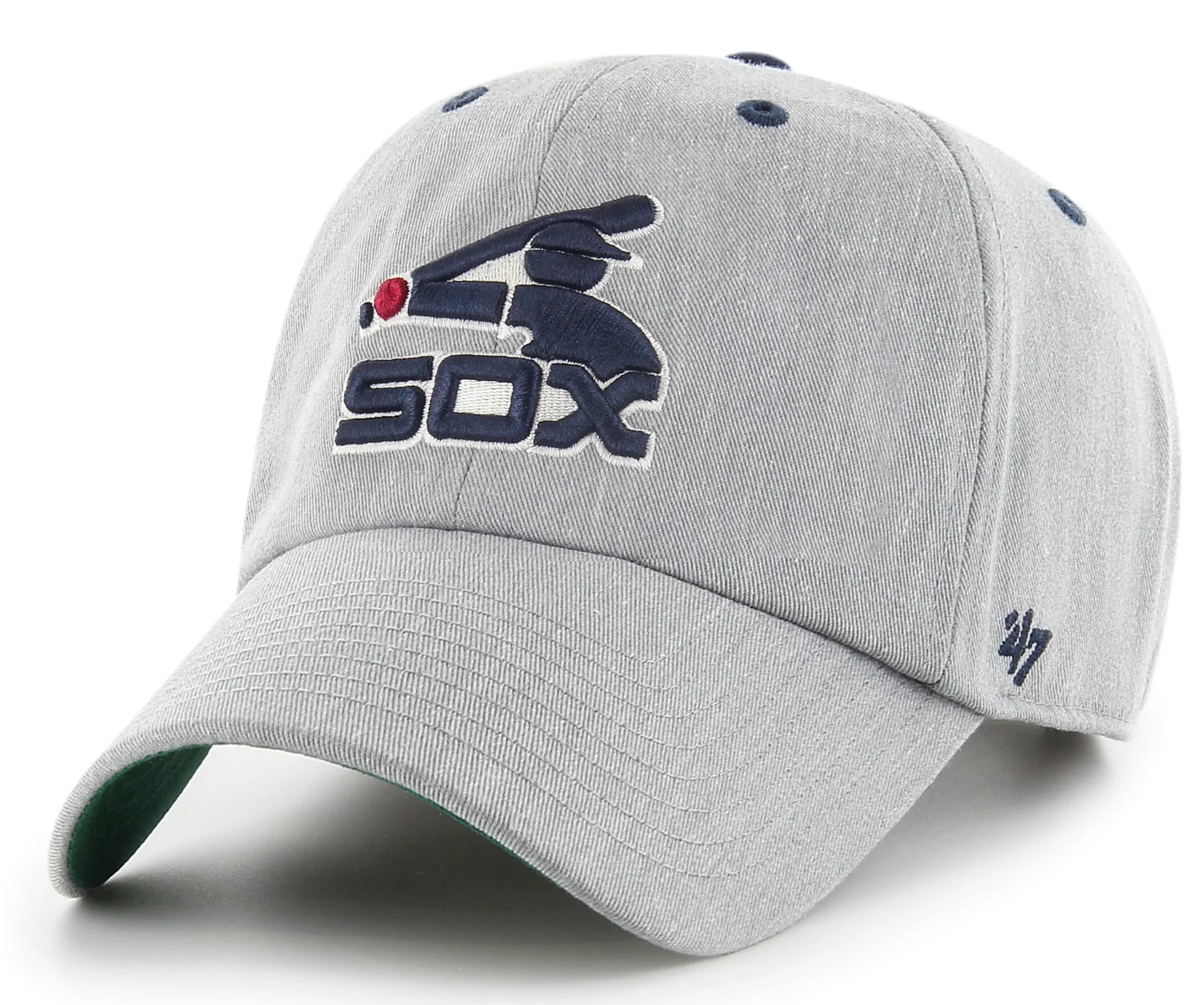 Men's Chicago White Sox Cooperstown Gray Full Count 47' Clean Up Adjustable Hat