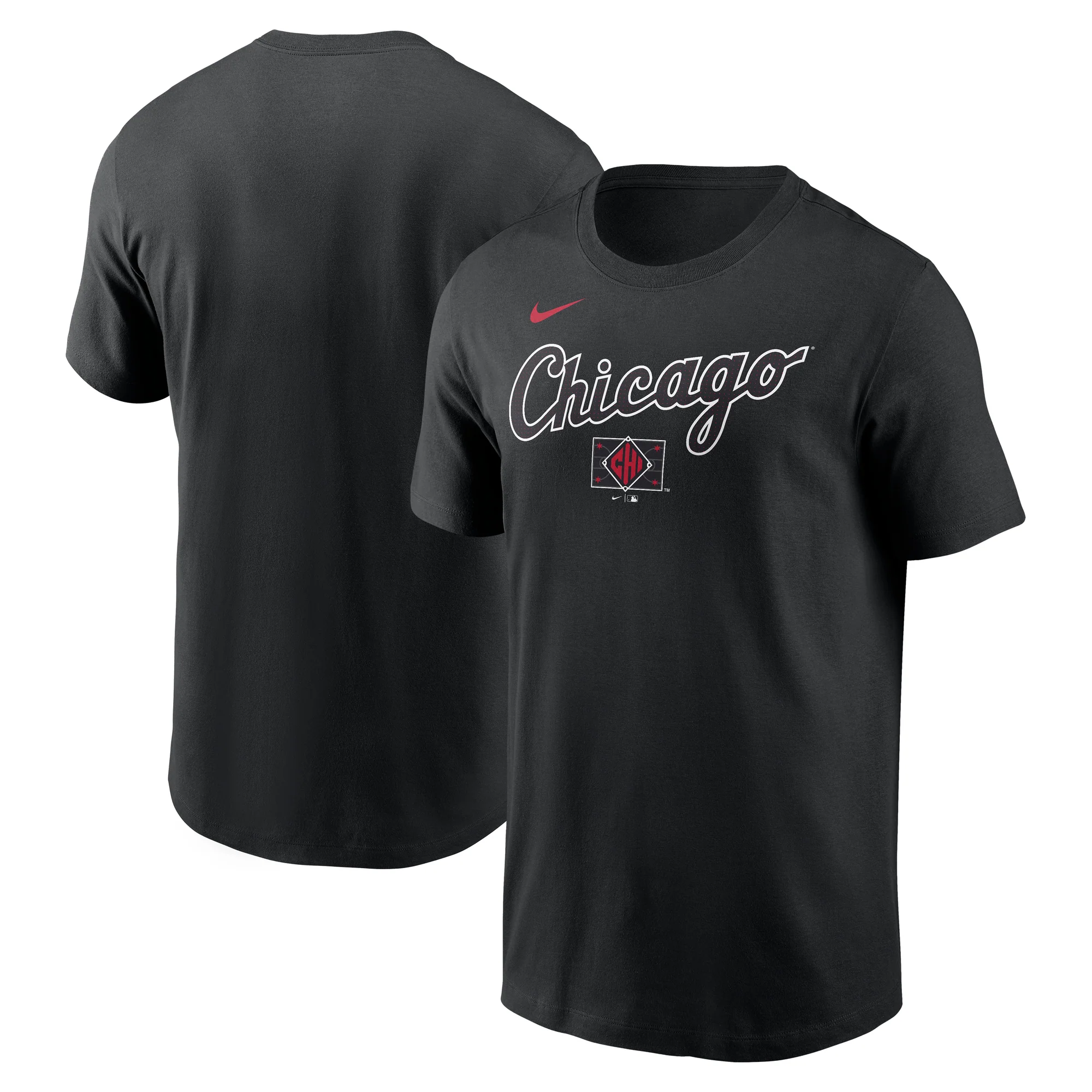 Nike Men's Chicago White Sox 2025 City Connect Black Wordmark T-Shirt