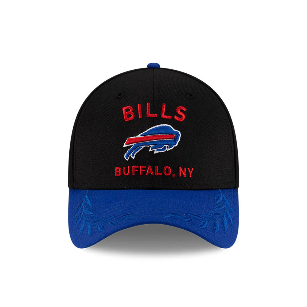 Men's Buffalo Bills New Era 2025 NFL Draft Black 39THIRTY Flex Fit Hat