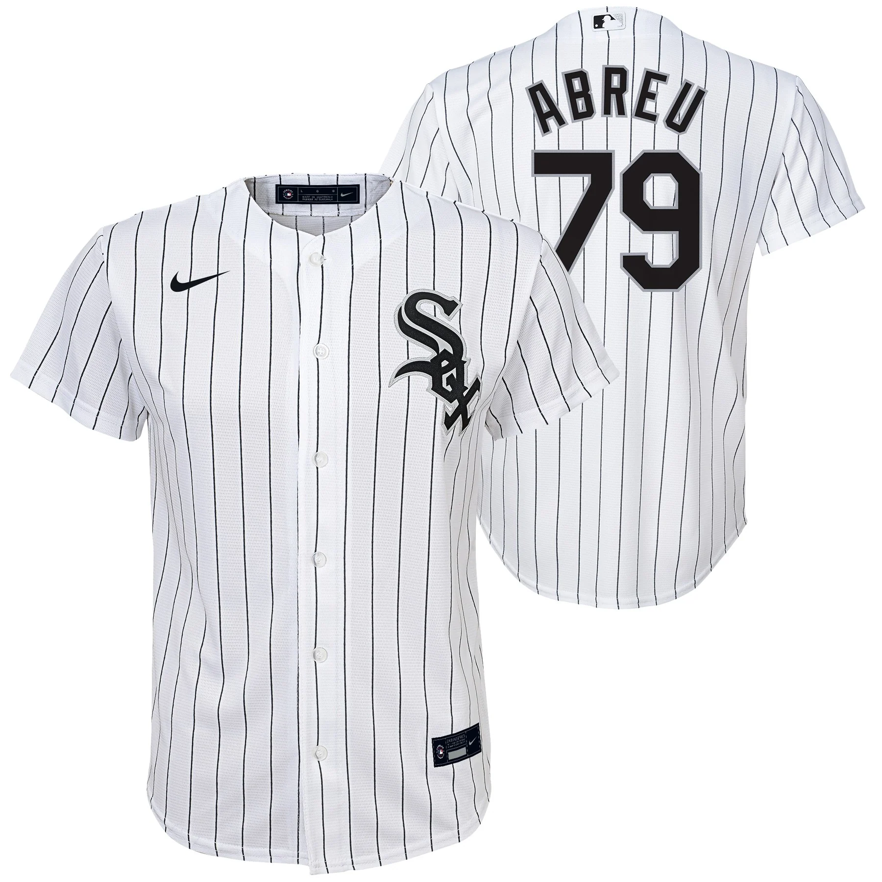 Child Jose Abreu Chicago White Sox Nike Home White Replica Kids Jersey