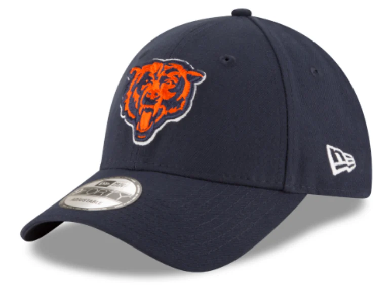 Chicago Bears Navy The League Primary Logo 9FORTY Adjustable Game Cap