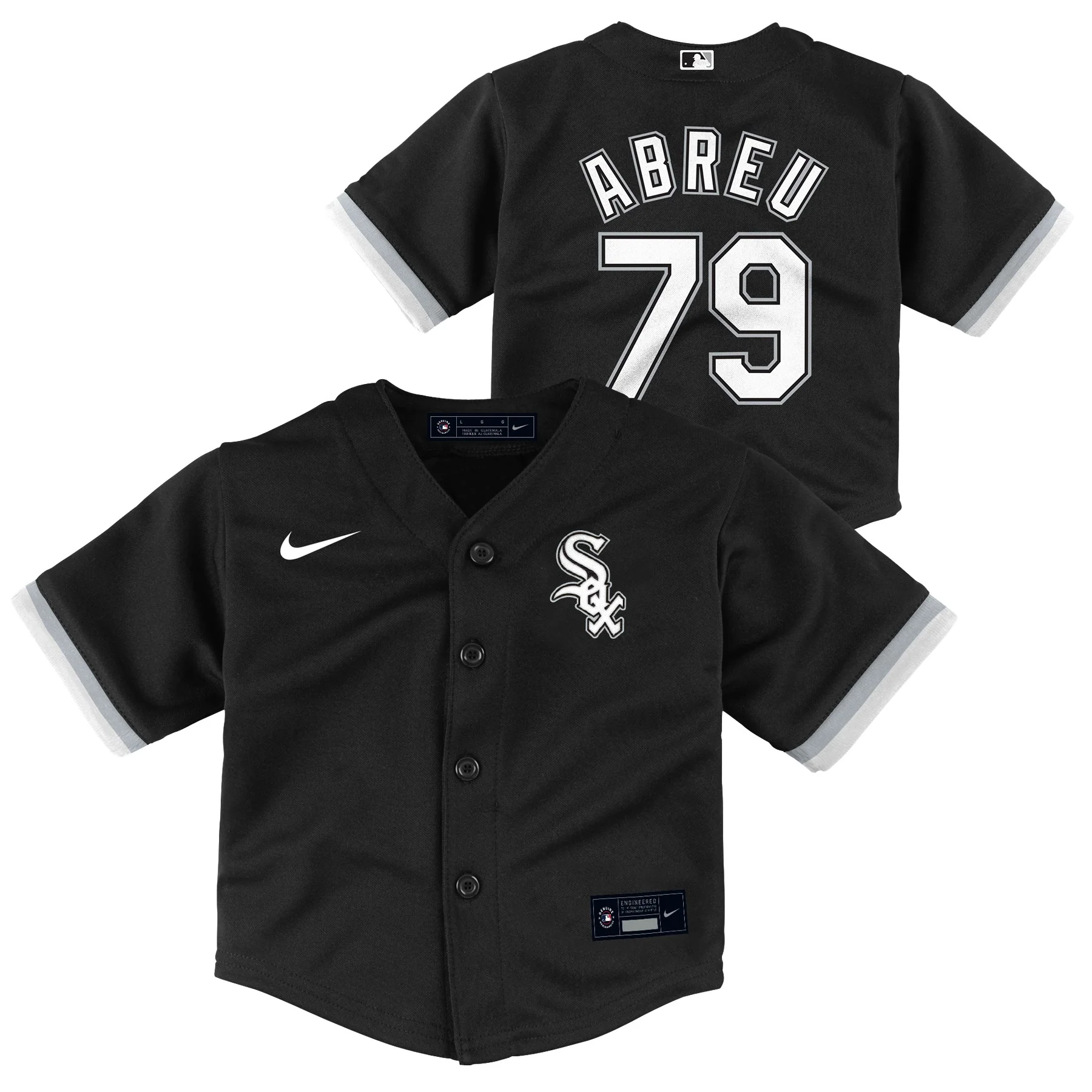 Infant Jose Abreu Chicago White Sox Nike Home Black Replica Team Jersey