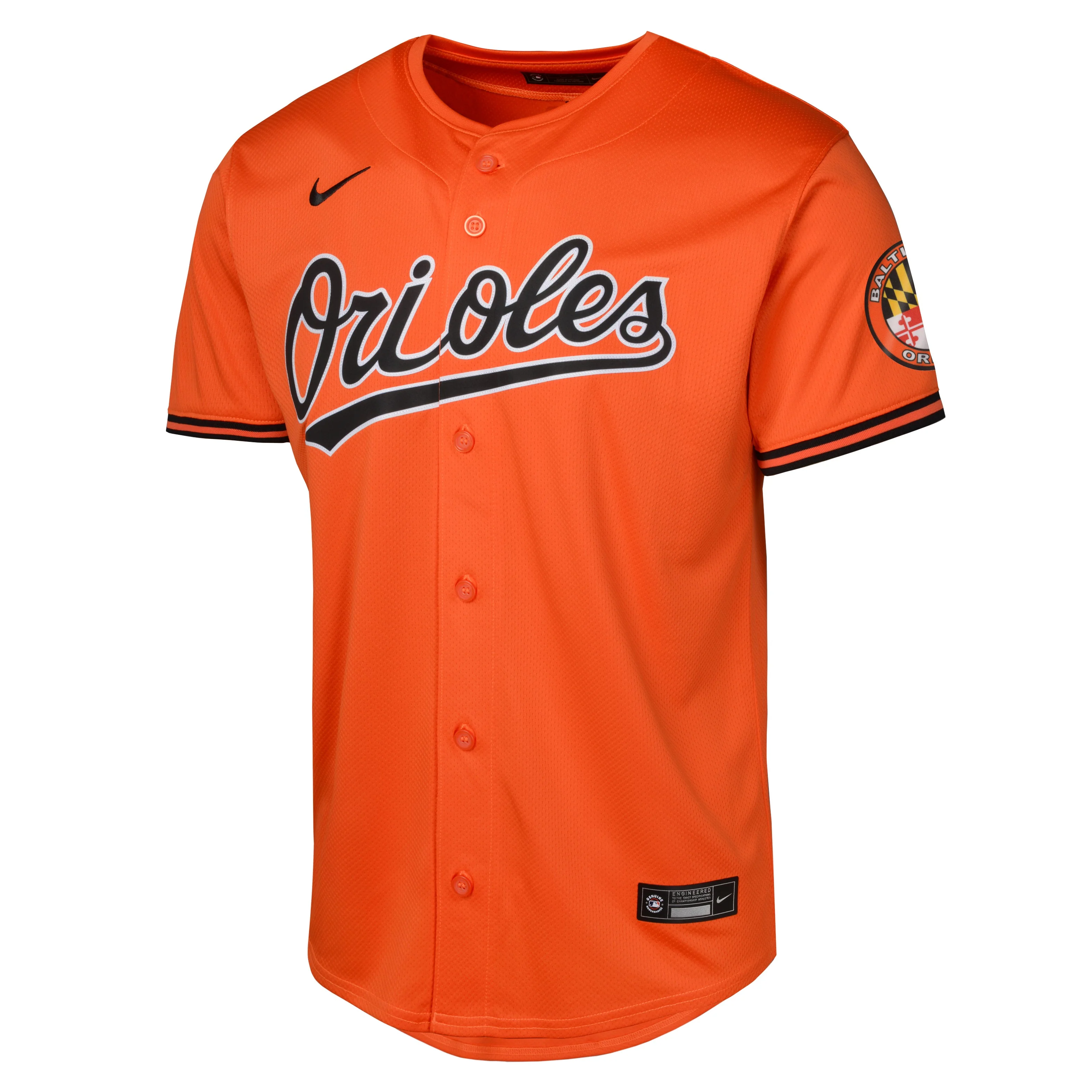 Youth Baltimore Orioles NIKE Orange Alternate Blank Limited Replica Jersey