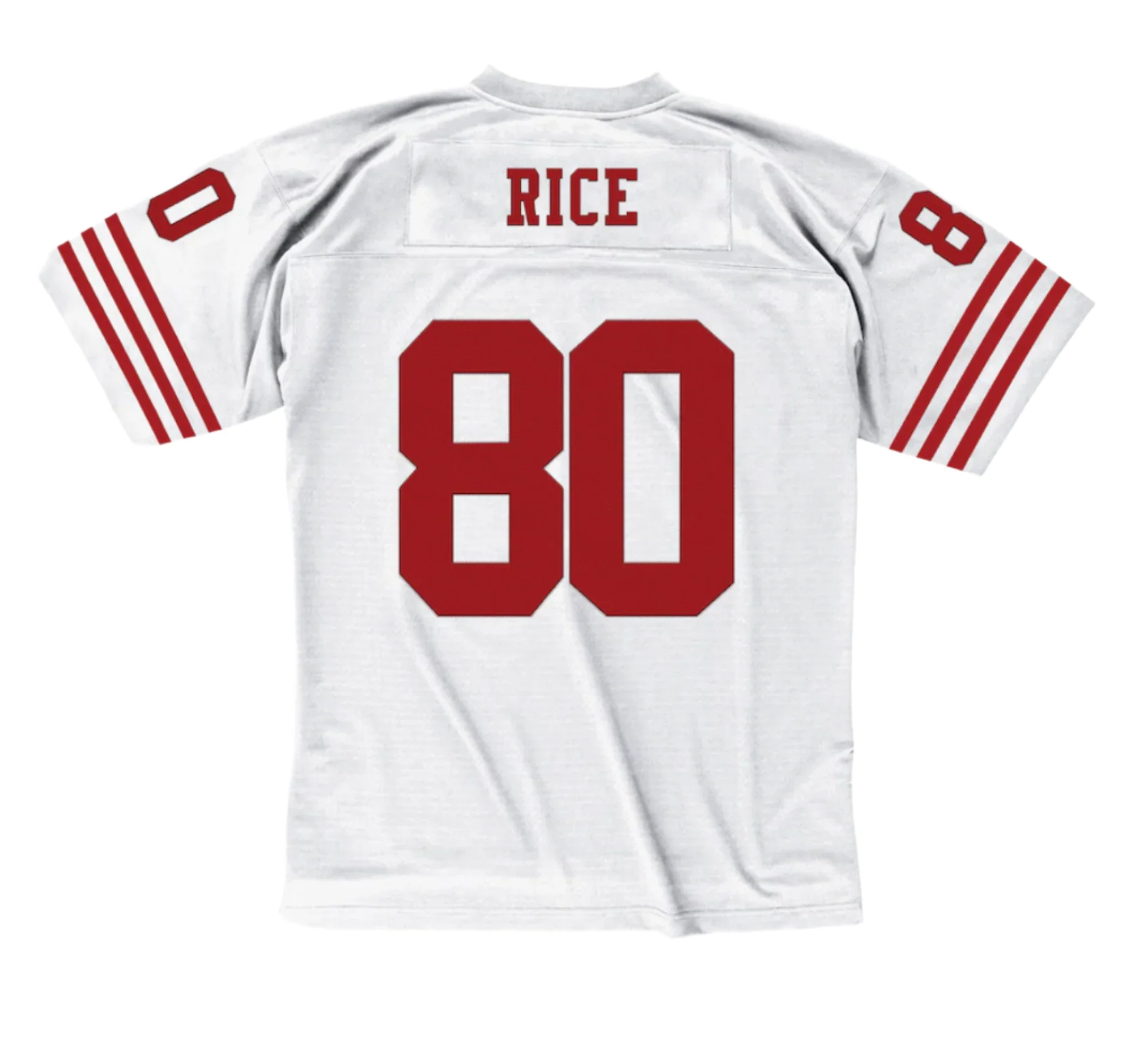 Men's Mitchell & Ness Jerry Rice White San Francisco 49ers Retired Player Legacy Replica Jersey