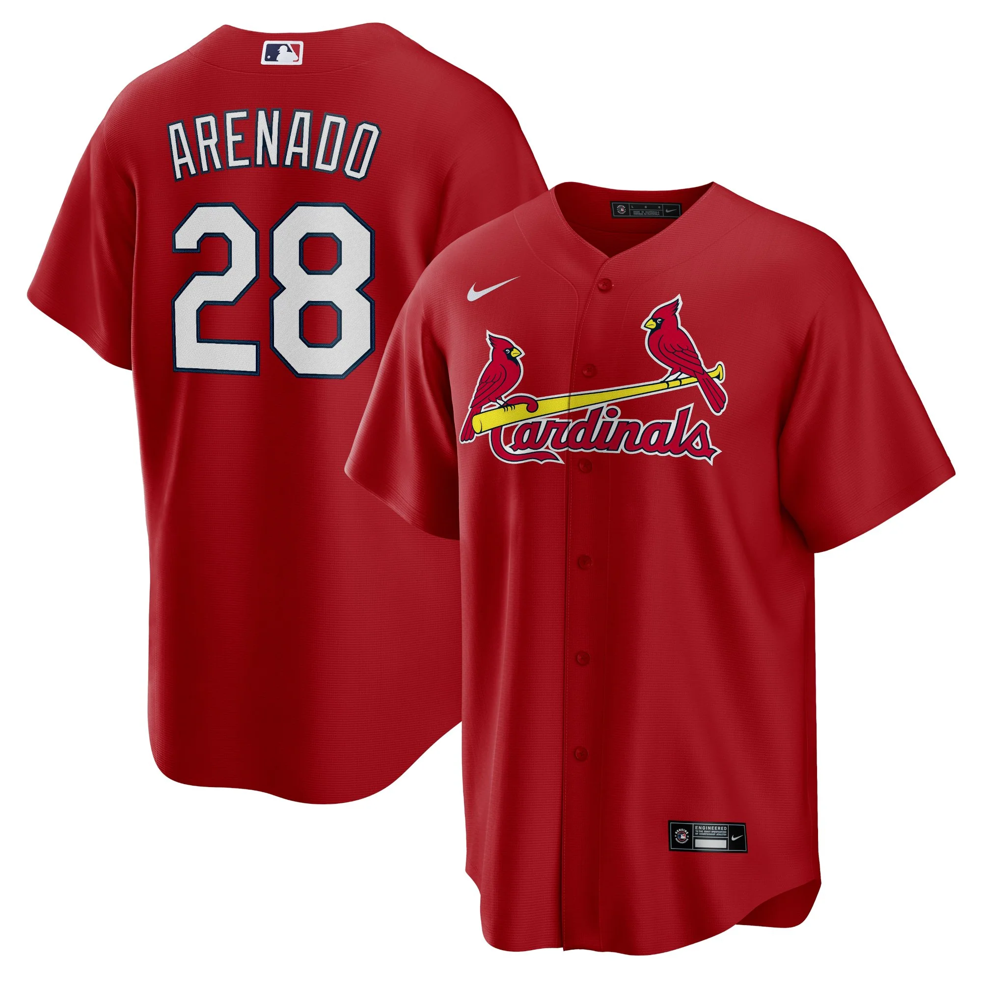 Men's Nolan Arenado St. Louis Cardinals Nike Red Alternate Replica Team Jersey