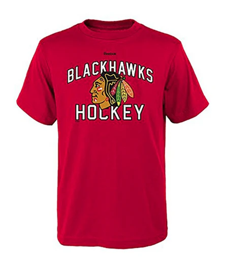 Reebok Chicago Blackhawks Red Team Logo Ultimate Tee