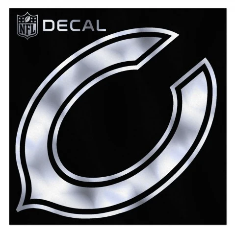 Chicago Bears Metallic 6X6 Window Sticker