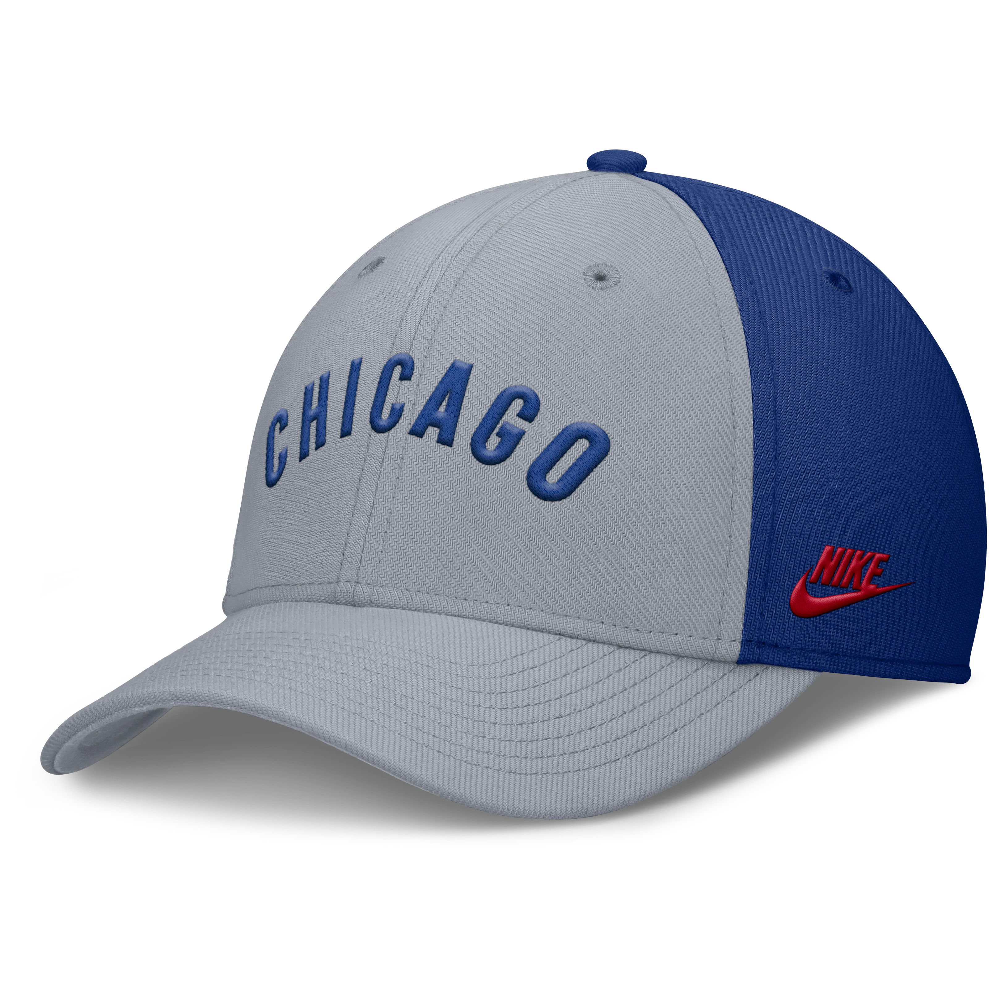 Chicago Cubs Nike Dri-Fit Rise City Gray/Royal Flex Hat