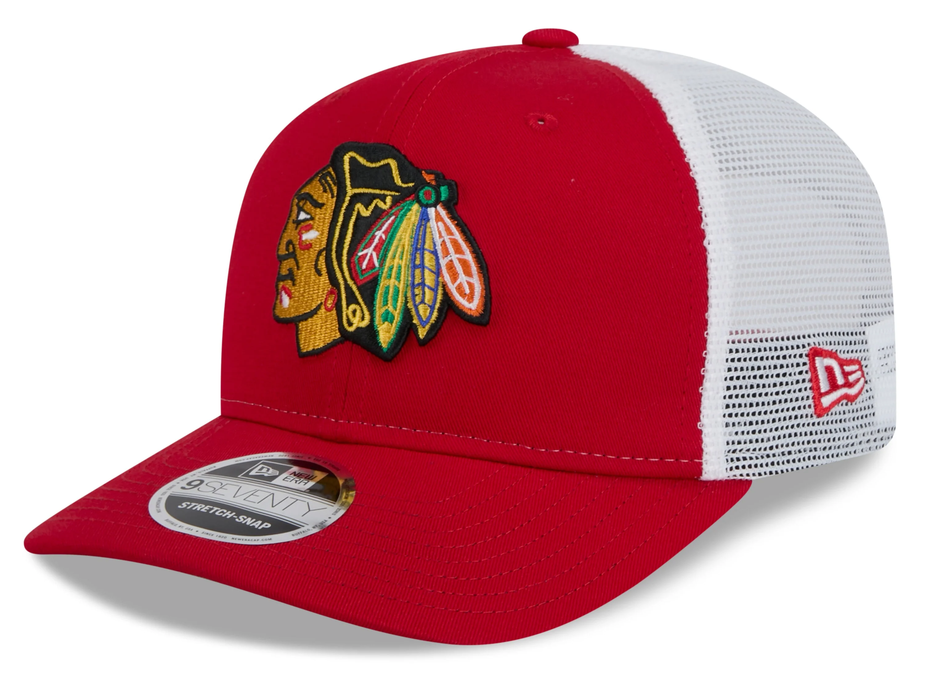Men's Chicago Blackhawks New Era Red/White 9SEVENTY Trucker Hat