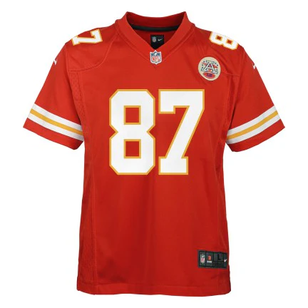 Youth Kansas City Chiefs Travis Kelce Nike Red Game Jersey