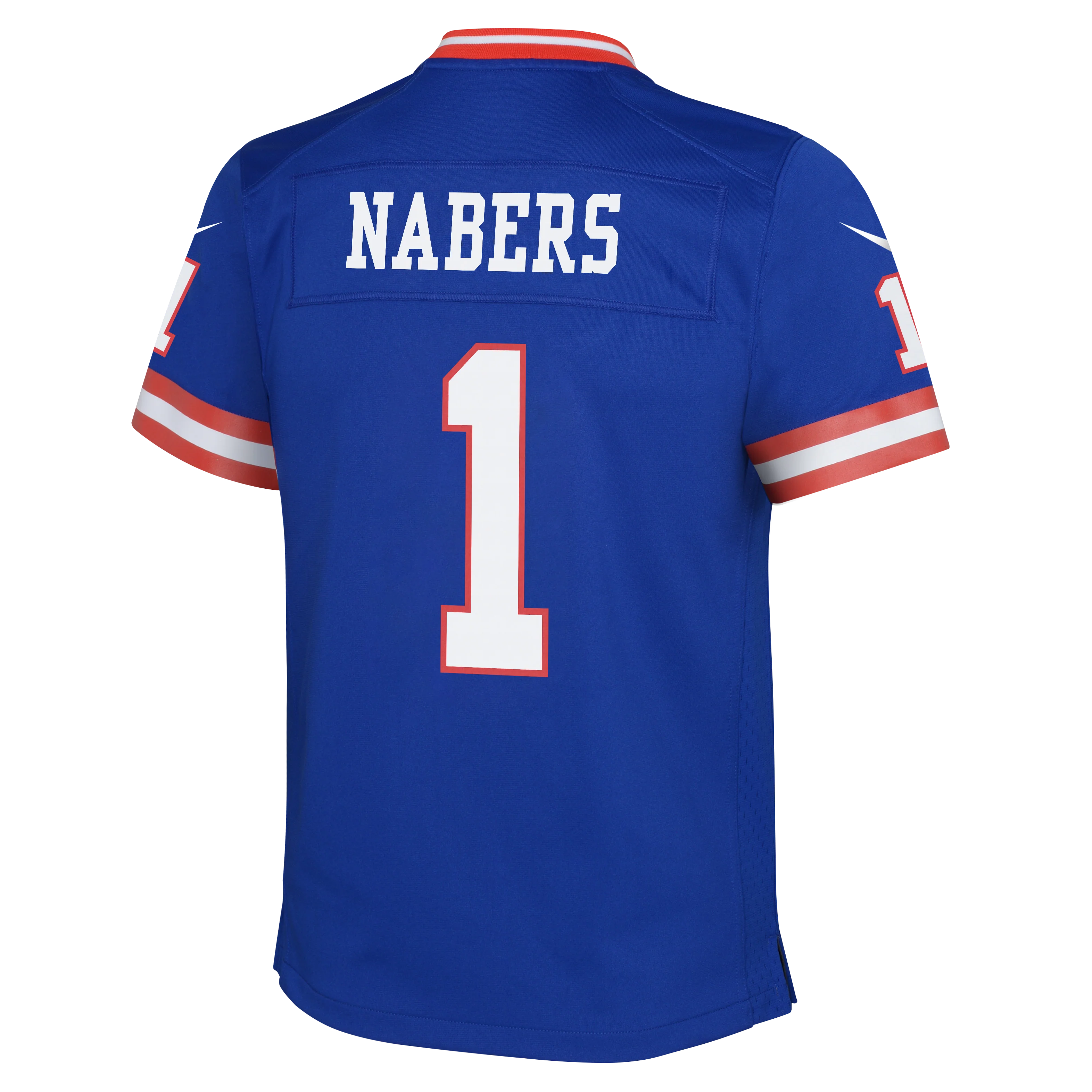 Youth Malik Nabers New York Giants ALTERNATE Red/Blue Nike Game Jersey