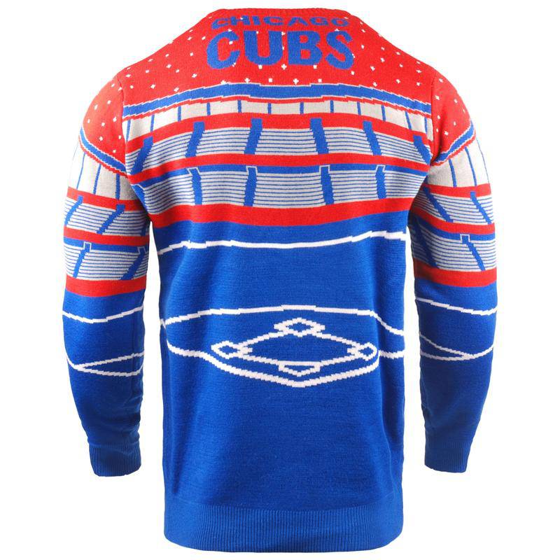 Mens Chicago Cubs Light Up Bluetooth Sweater By Foco