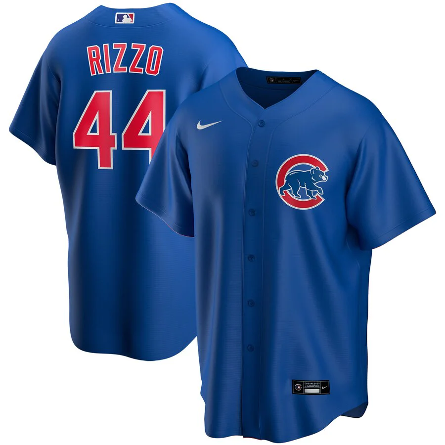 NIKE Men's Anthony Rizzo Chicago Cubs Blue Alternate Replica Jersey