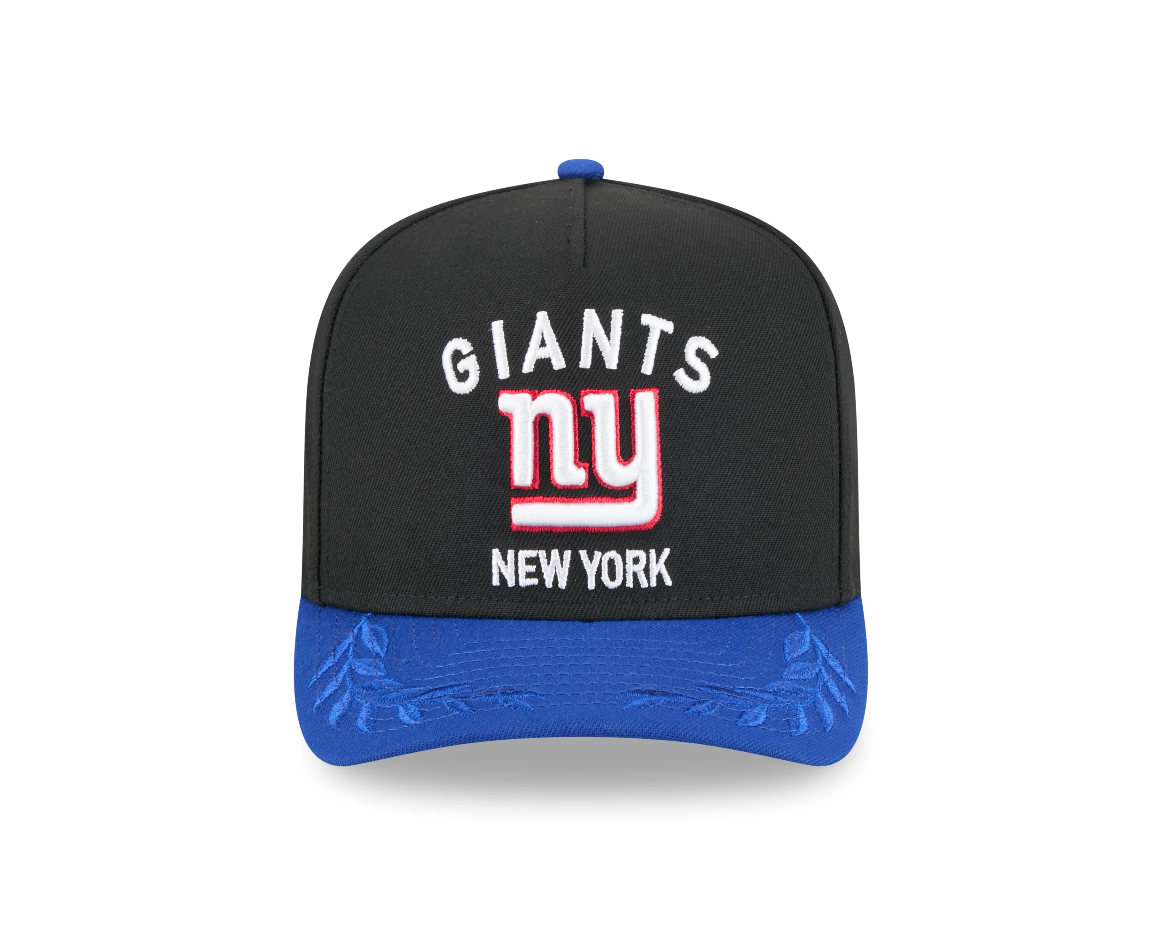 Men's New York Giants New Era 2025 NFL Draft Black A-Frame 9FIFTY Snapback Adjustable Hat