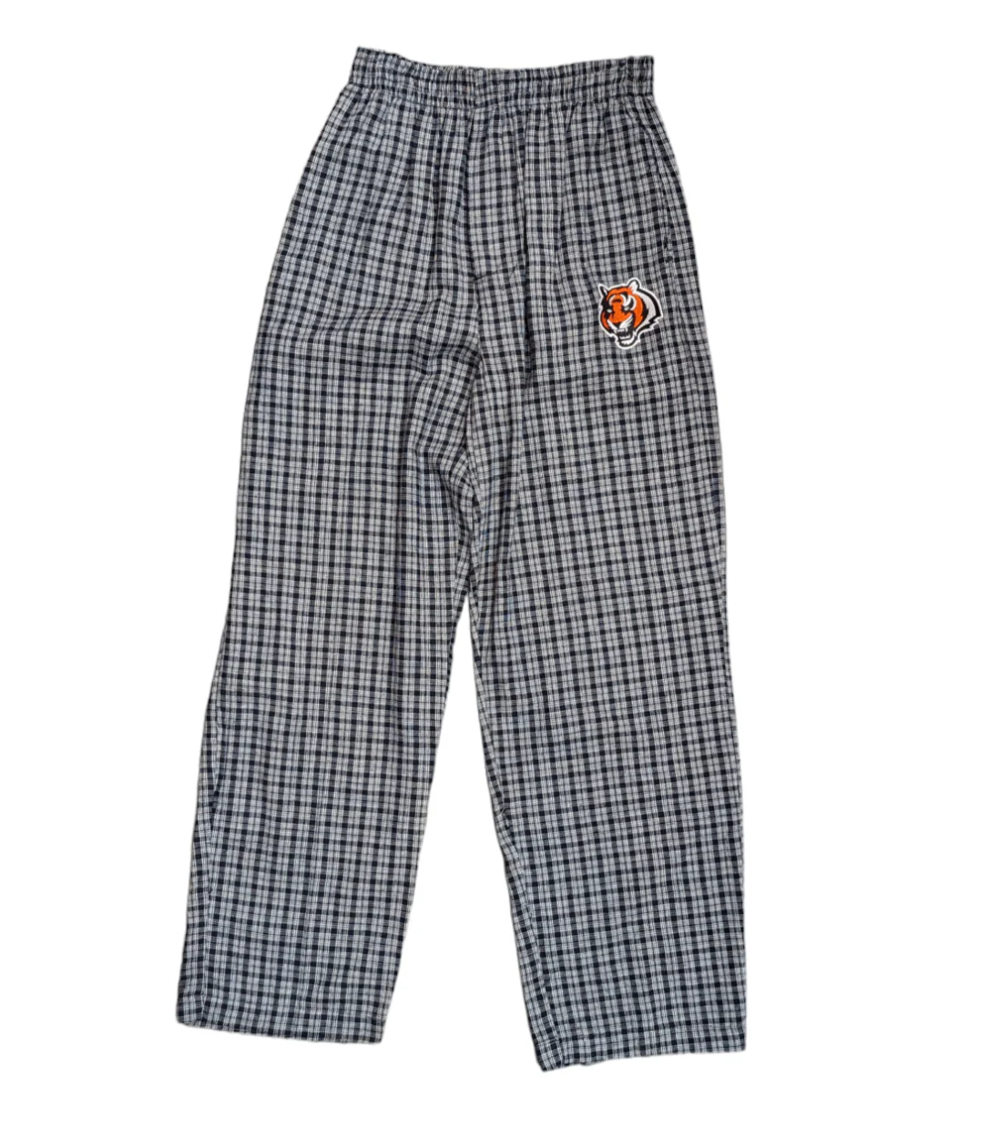 Youth Cincinnati Bengals Reebok Black Plaid Pajama Pants