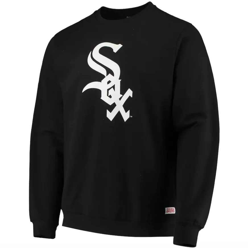 Chicago White Sox Stitches Logo Sweatshirt – Black