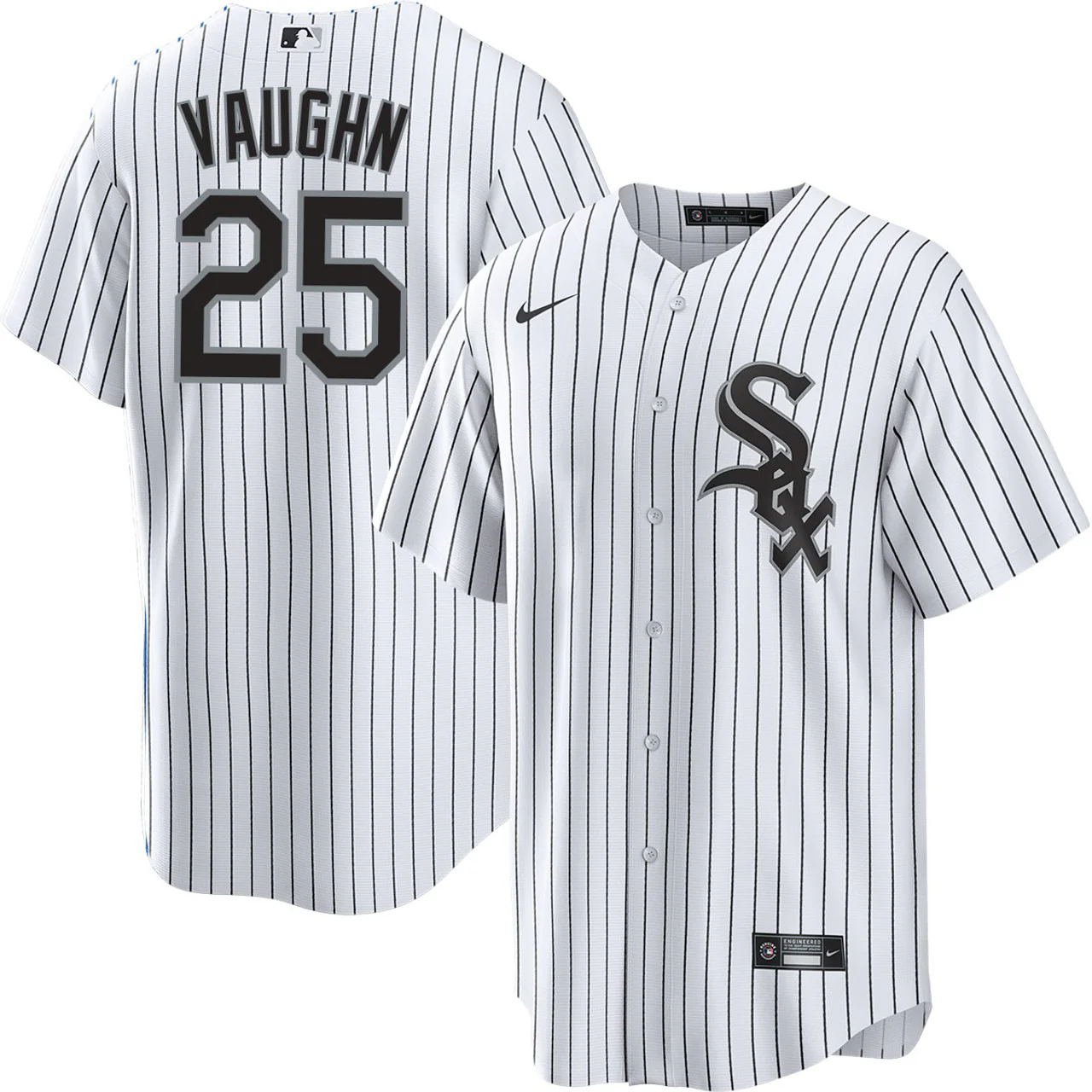 NIKE Men's Andrew Vaughn Chicago White Sox White Home Replica Jersey