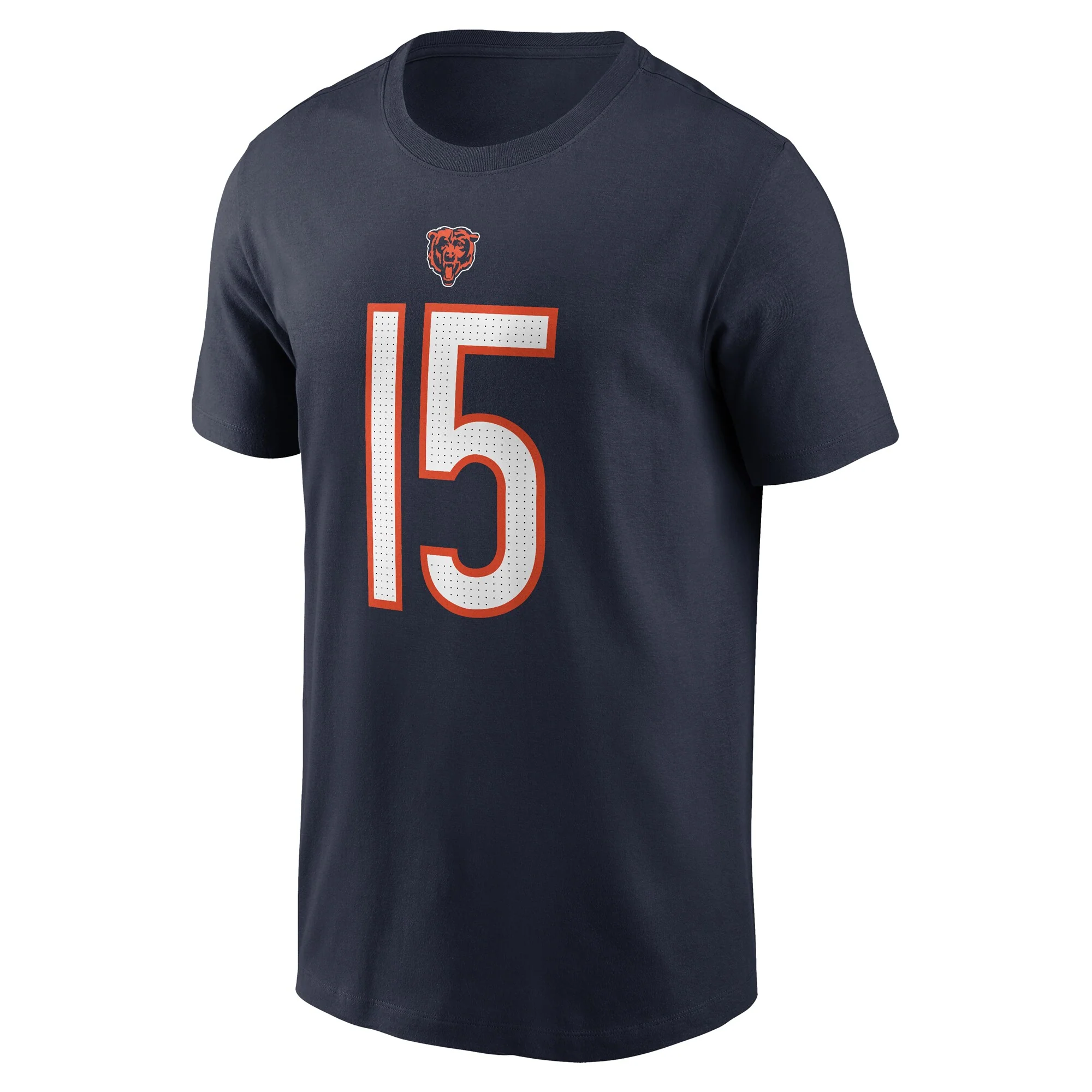 Men's Nike Rome Odunze Navy Chicago Bears Name & Number T-Shirt