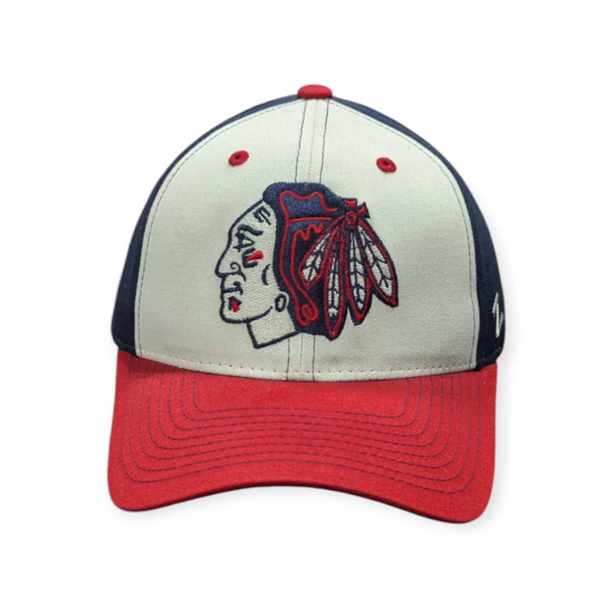 Mens Chicago Blackhawks Zephyr NHL Patriot Staple Adjustable hat