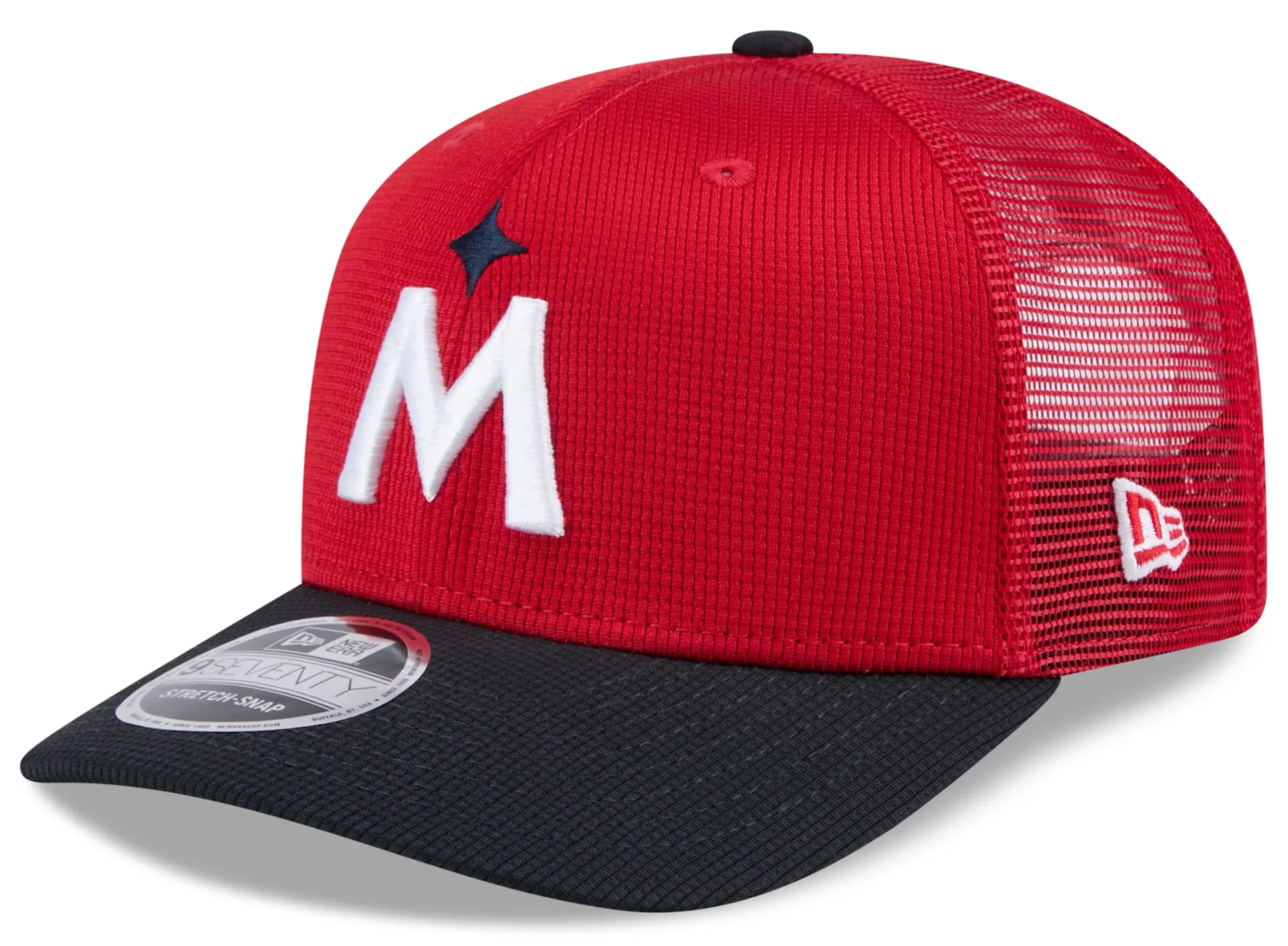 Minnesota Twins New Era Red/Navy 2025 Spring Training 9SEVENTY Trucker Hat