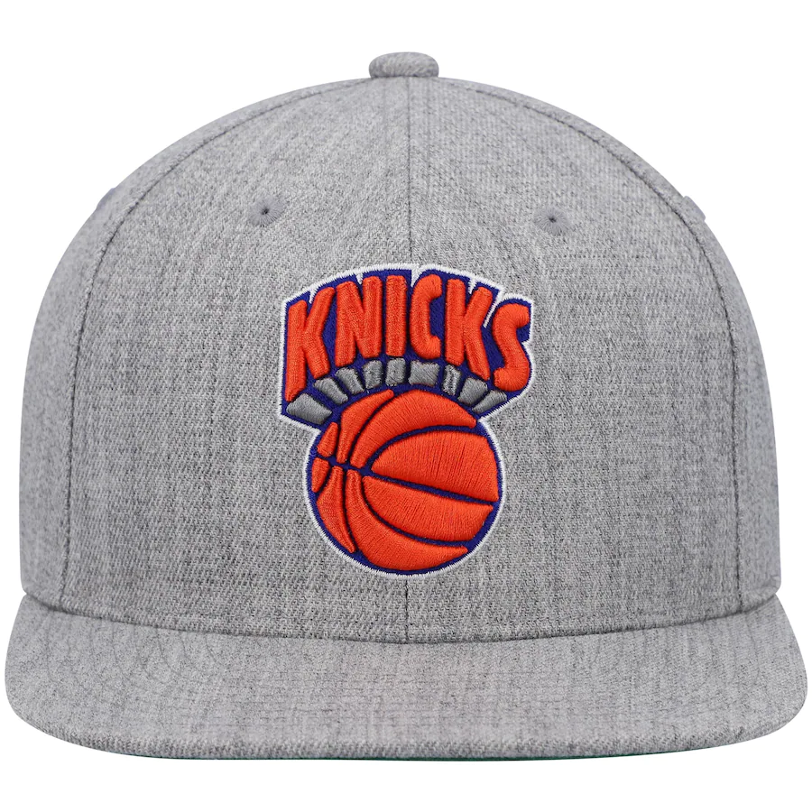 New York Knicks HWC Gray Heathered 2.0 Mitchell & Ness Snapback Hat