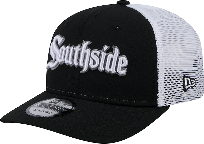 Chicago White Sox City Connect Black/White Southside 9SEVENTY Trucker Adjustable Hat