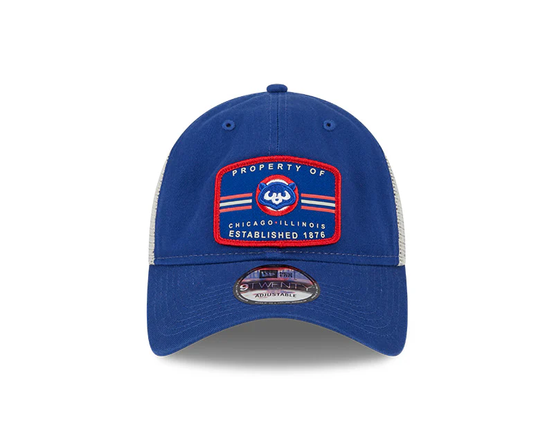 Men's Chicago Cubs Cooperstown Royal Property 9TWENTY Adjustable Mesh Hat By New Era