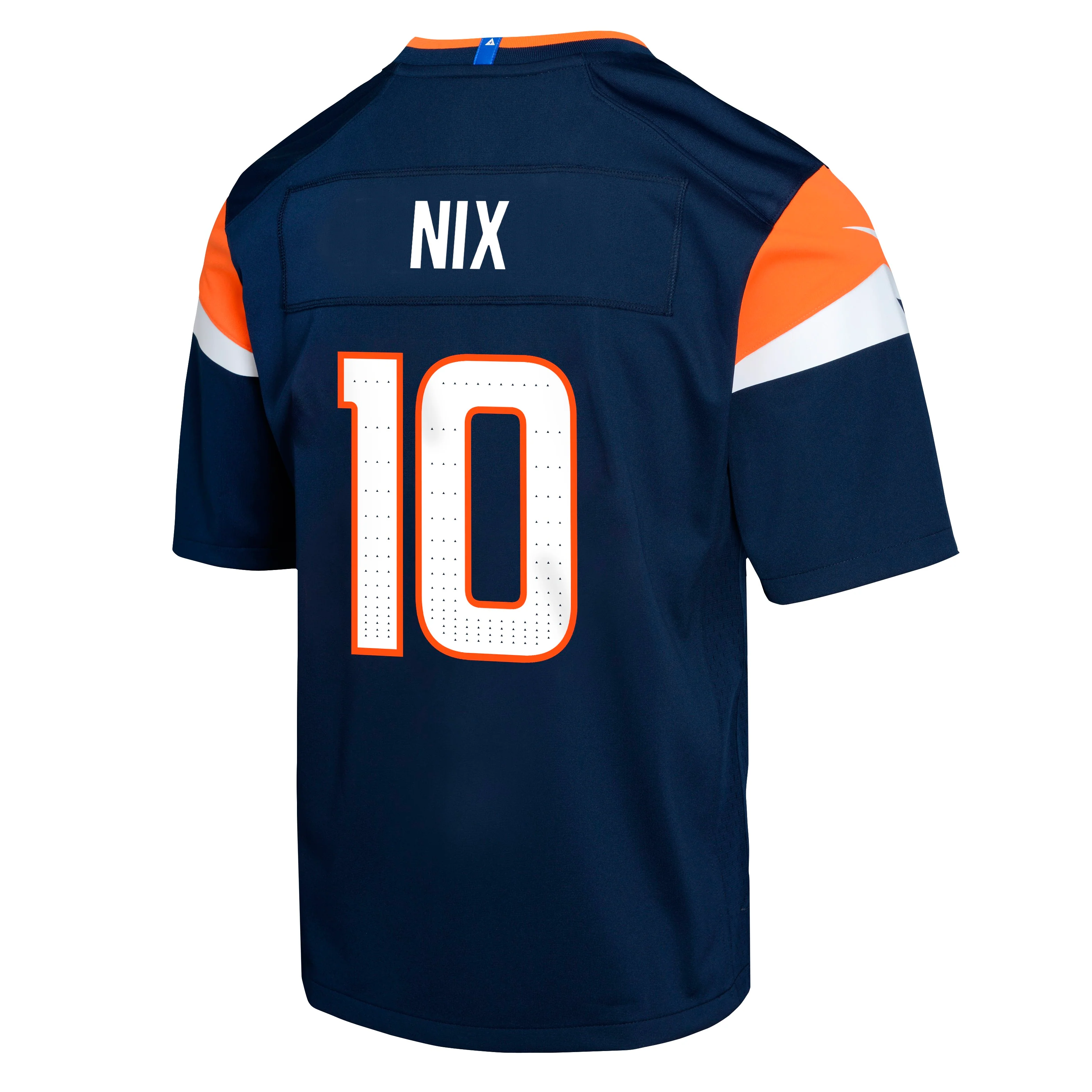 Youth Denver Broncos Bo Nix Nike Navy Game Team Jersey