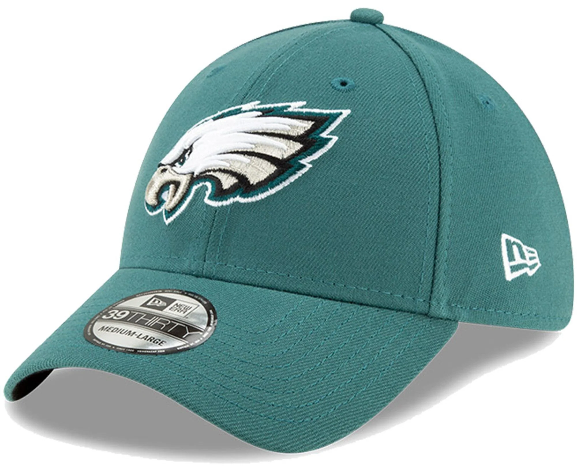 Men's Philadelphia Eagles New Era Midnight Green Team Classic 39THIRTY Flex Hat