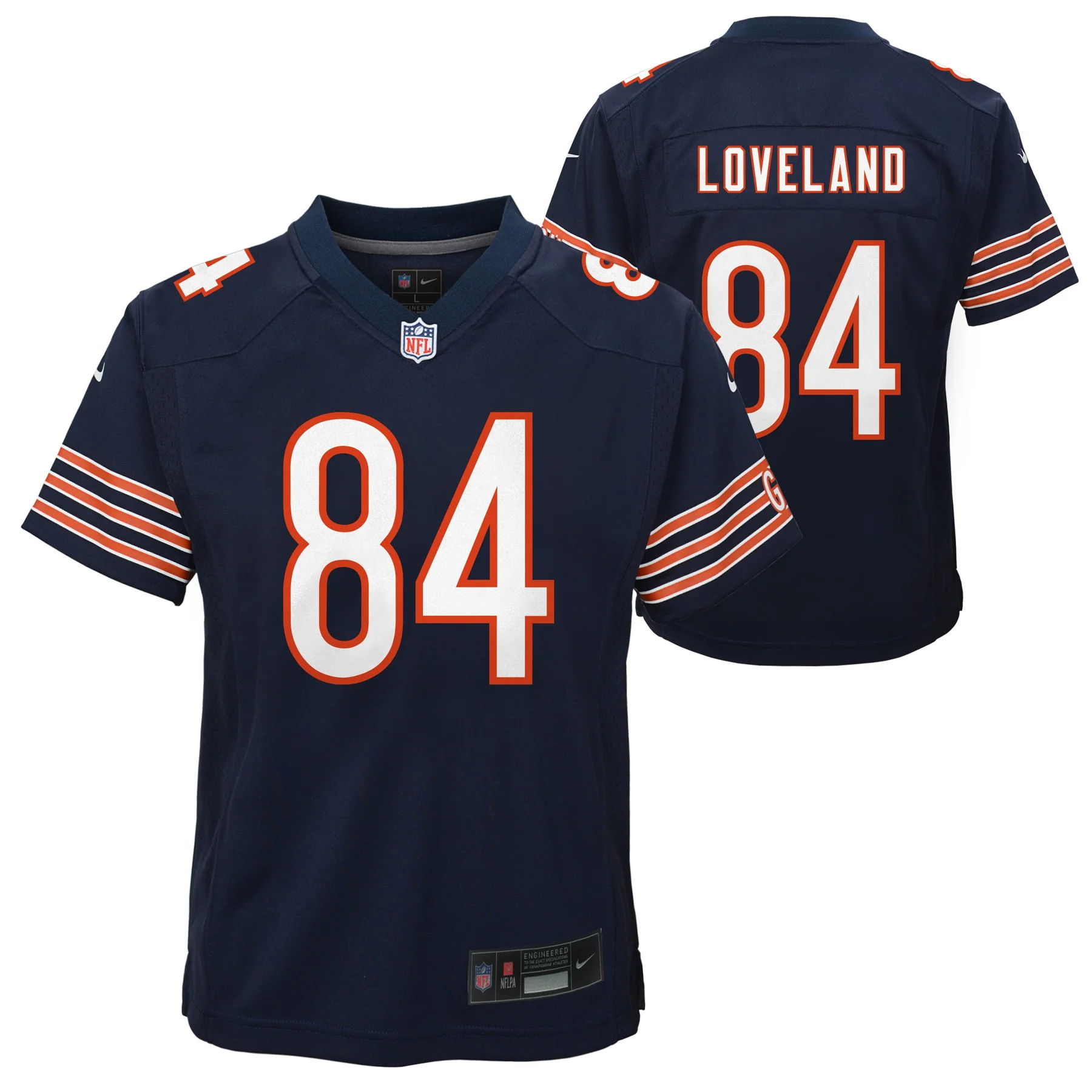 Youth Colston Loveland Chicago Bears Navy Nike Game Jersey