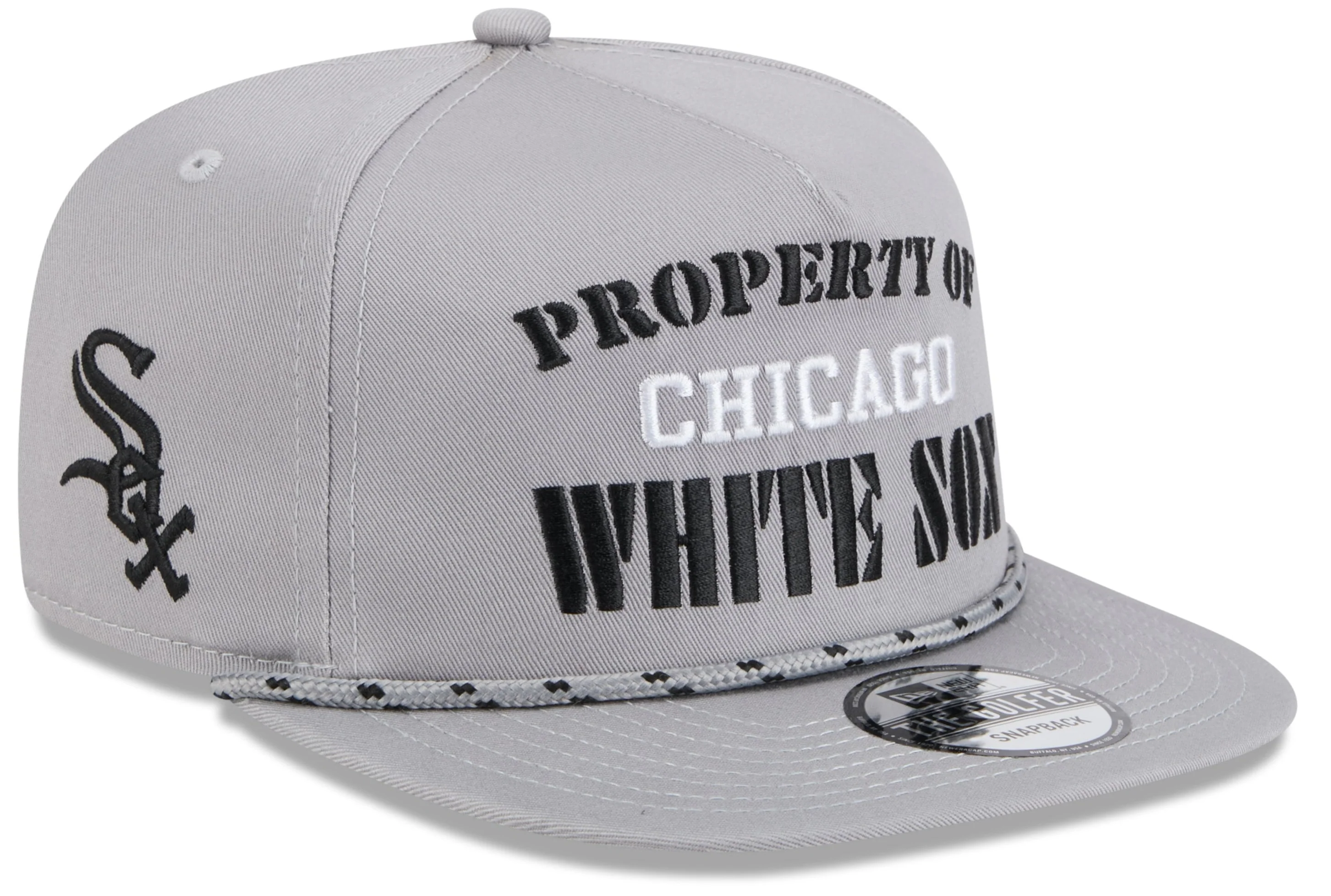 Chicago White Sox New Era Gray Vintage The Golfer Snapback Hat