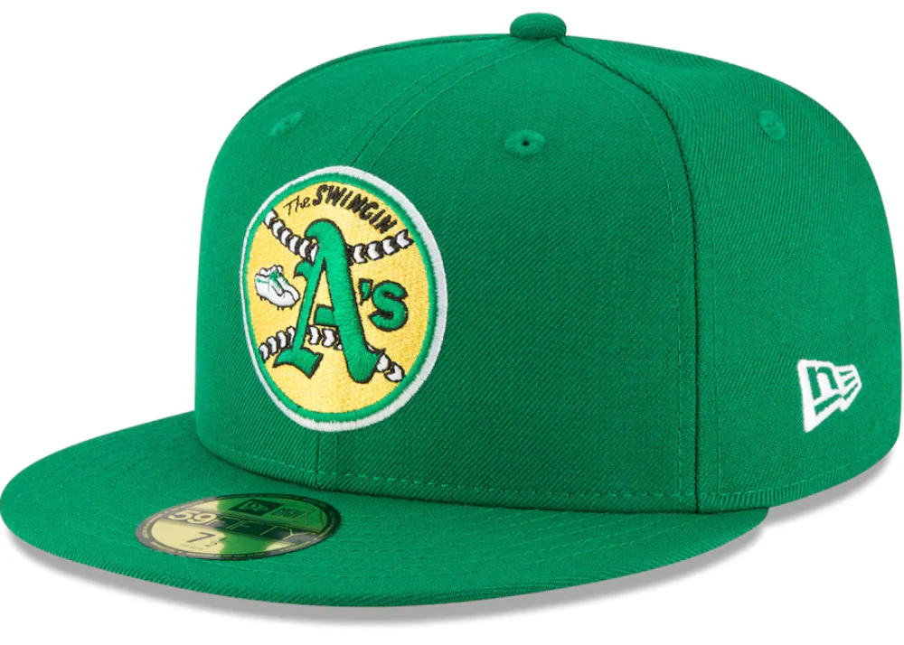 Men's Oakland Athletics New Era Green Cooperstown Collection Wool 59FIFTY Fitted Hat