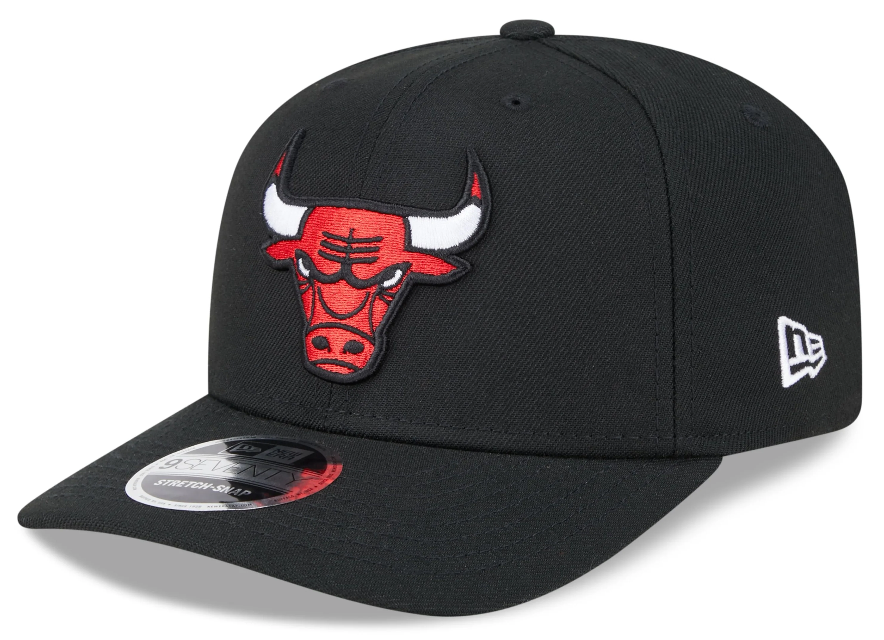 Chicago Bulls New Era Black 9SEVENTY Adjustable Hat