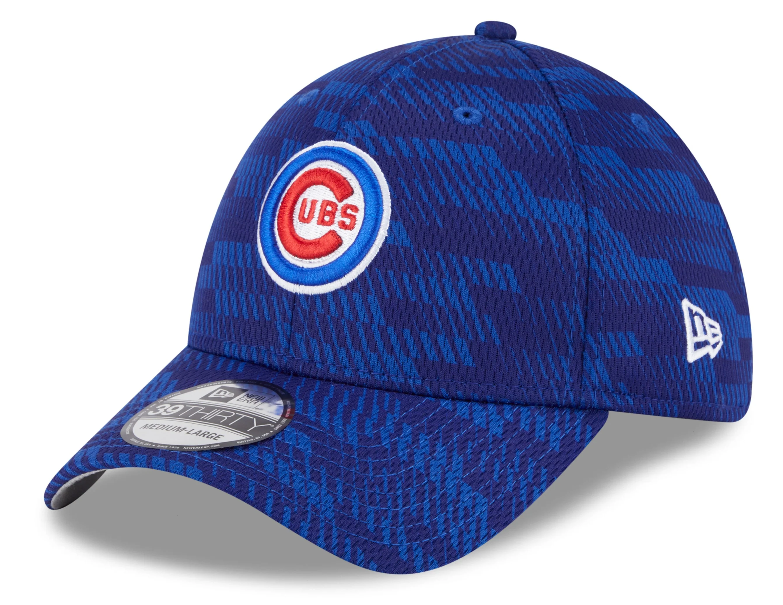Chicago Cubs Royal 2025 Clubhouse Bullseye Logo Alternate New Era 39THIRTY Flex Hat